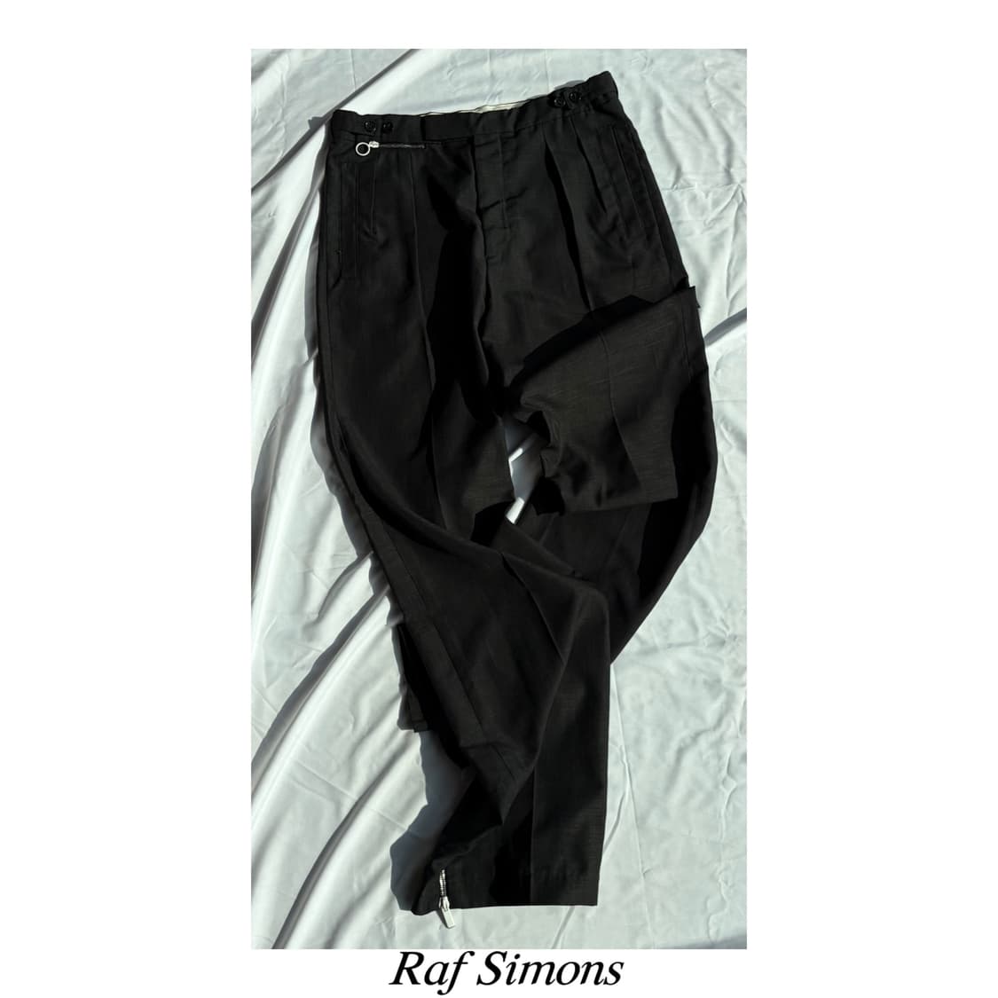 라프시몬스 컬렉션 피스 앵클 지퍼 트라우저 팬츠 아카이브 상품이미지1