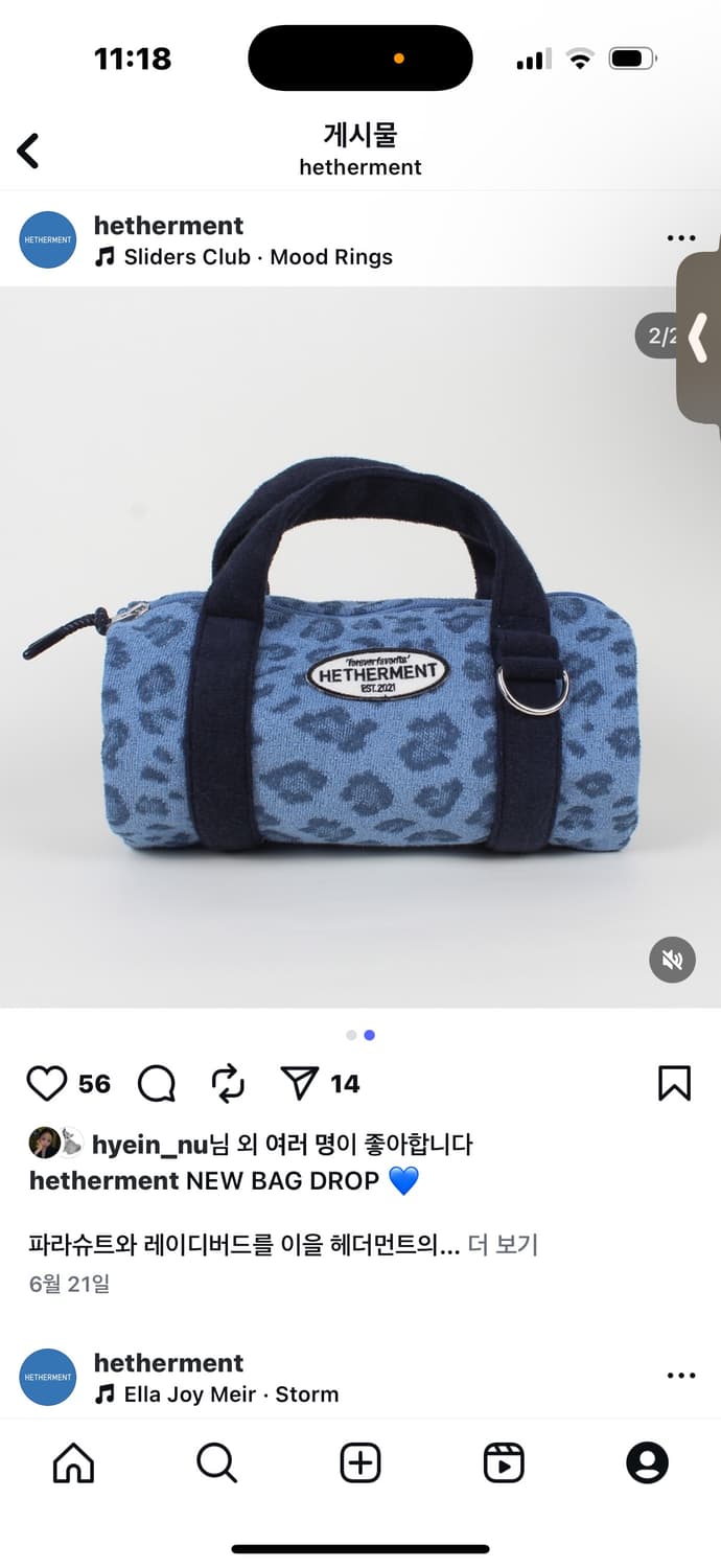 헤더먼트 레오파드 블루 상품이미지1