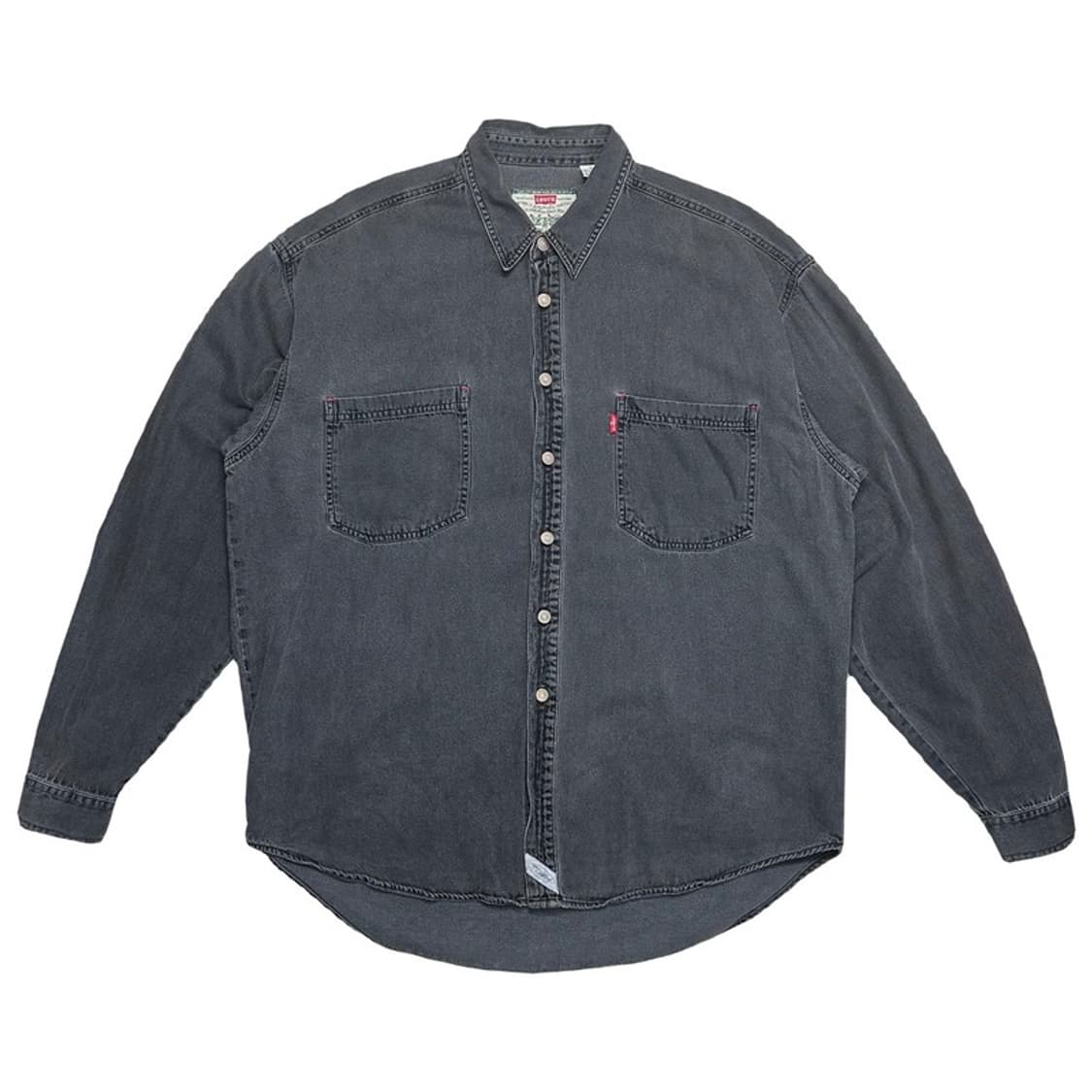 LEVI'S 블랙 데님 셔츠 XL 상품이미지1