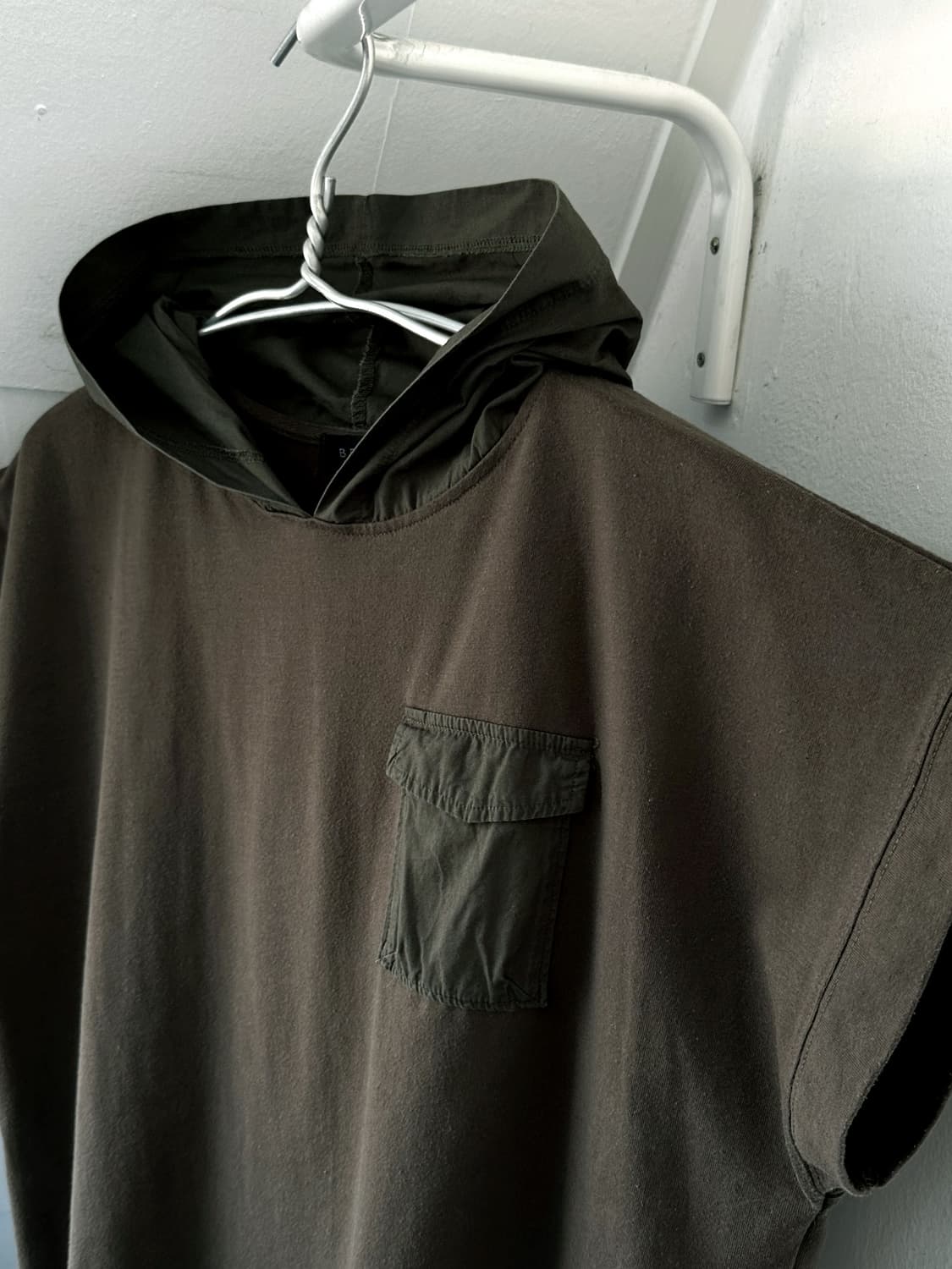 Wide design hooded pullover top 상품이미지2