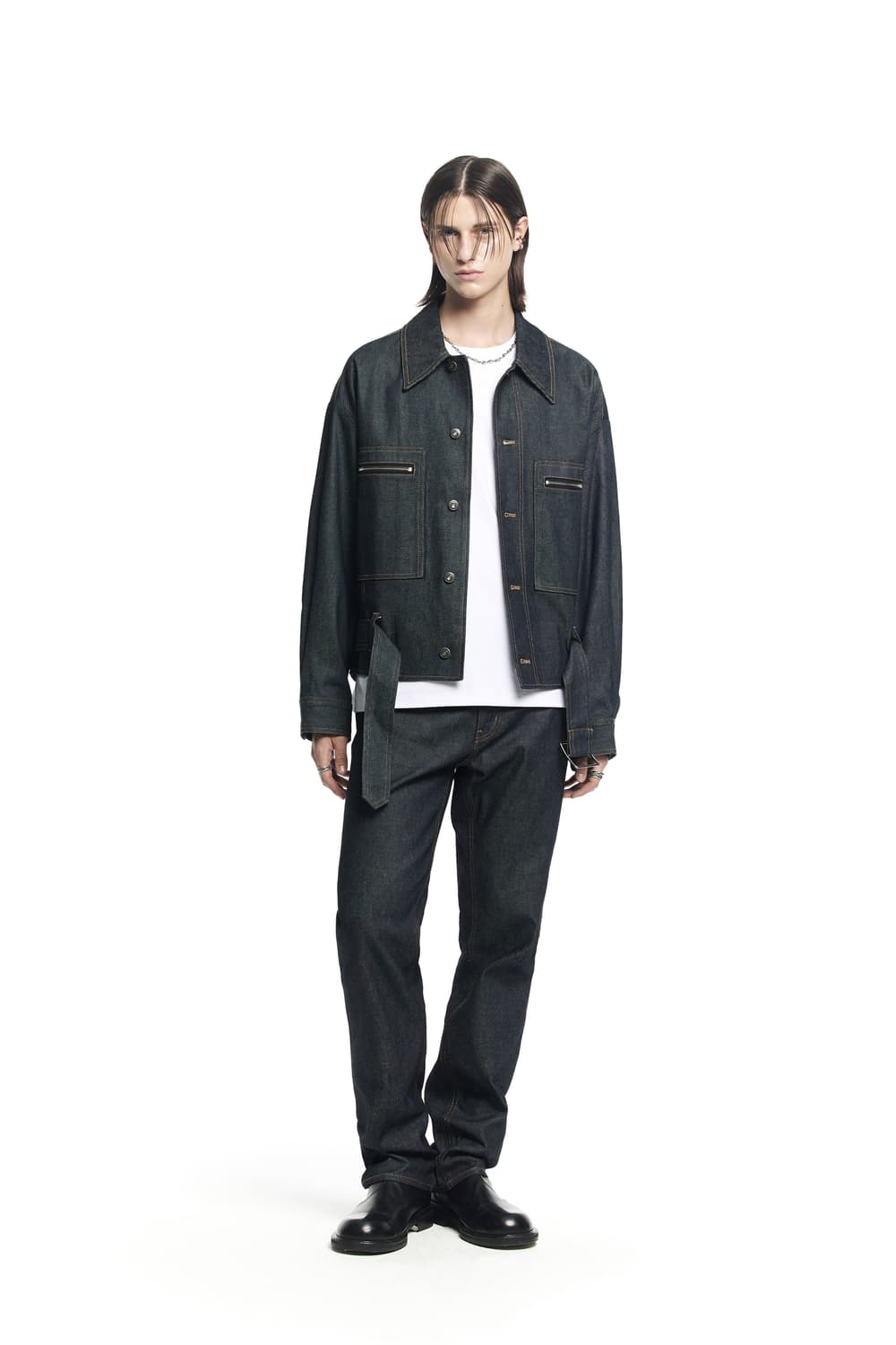 [[M, A급] 메종미네드 인디고 자켓 스트레이드 데님#320 상품이미지1