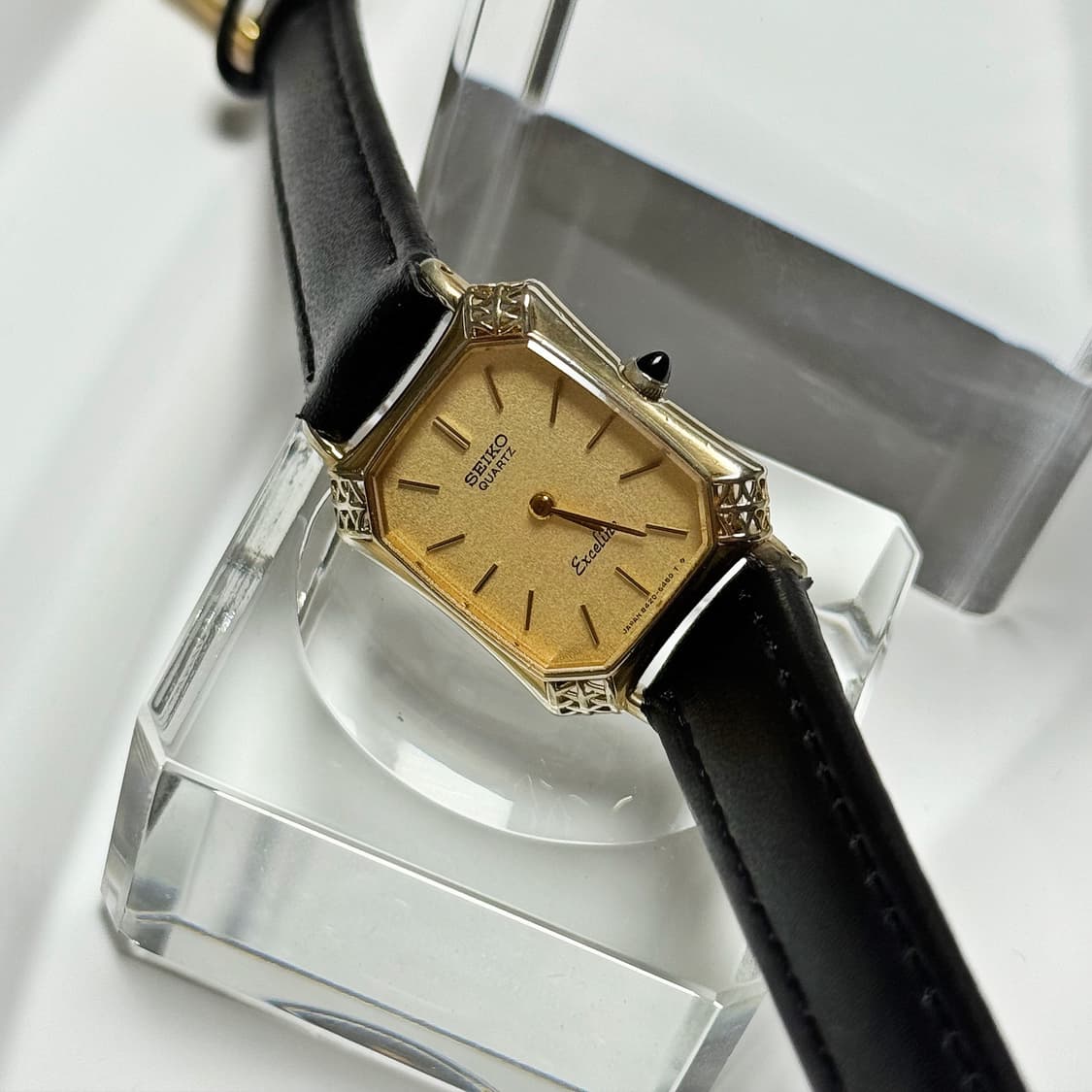 80's90's 빈티지 세이코 엑셀린 엔틱 탱크 시계 상품이미지2