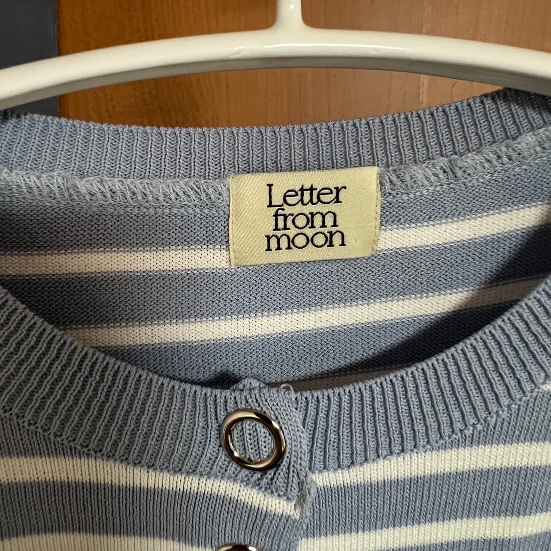 레터프롬문 반팔 셔링 니트 상품이미지3