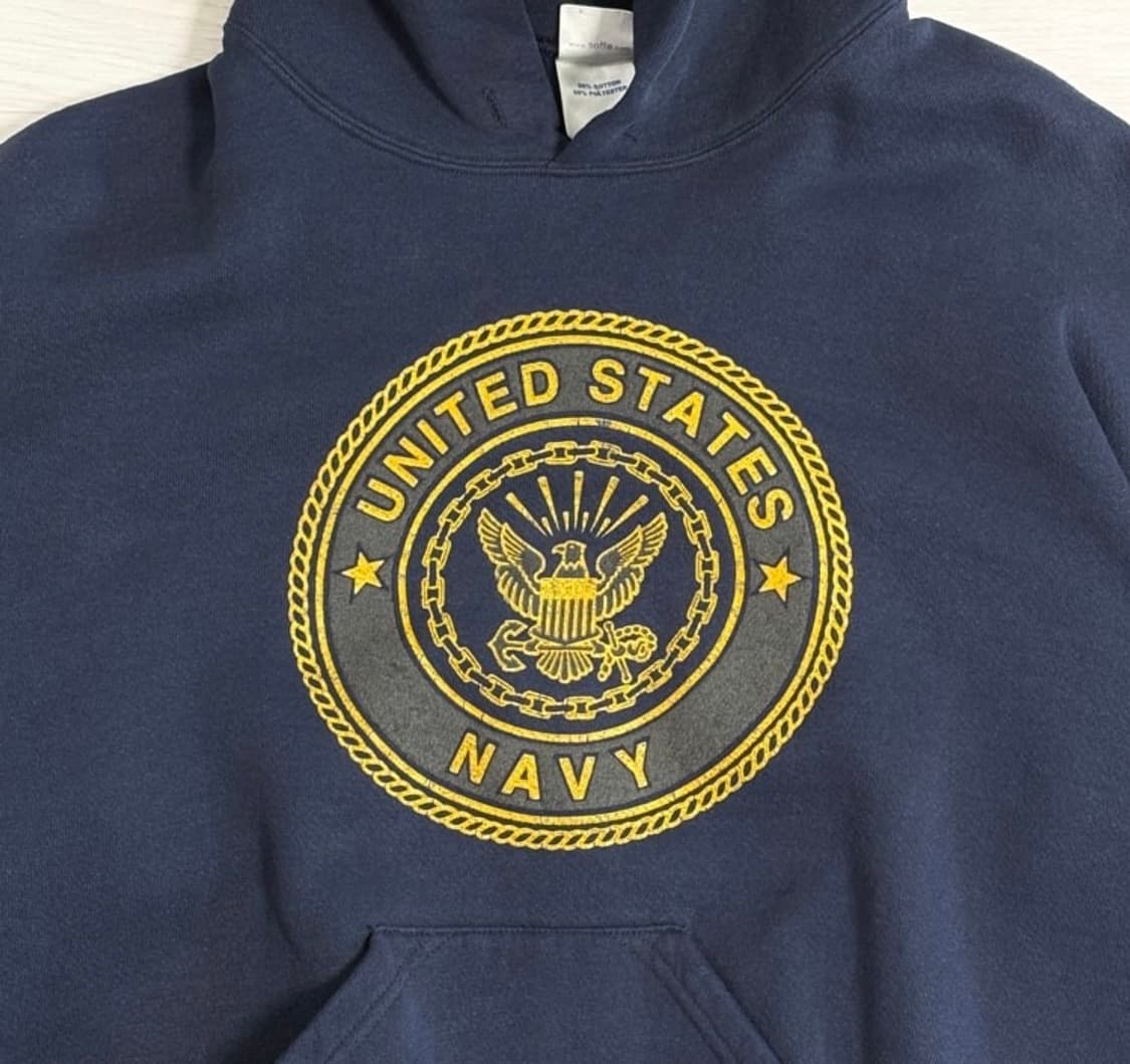 🇺🇸90s Navy Military 후드 상품이미지3