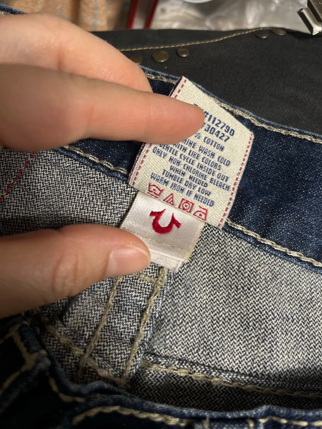 트루릴리젼 y2k 부츠컷 데님 팬츠 청바지 28 상품이미지3