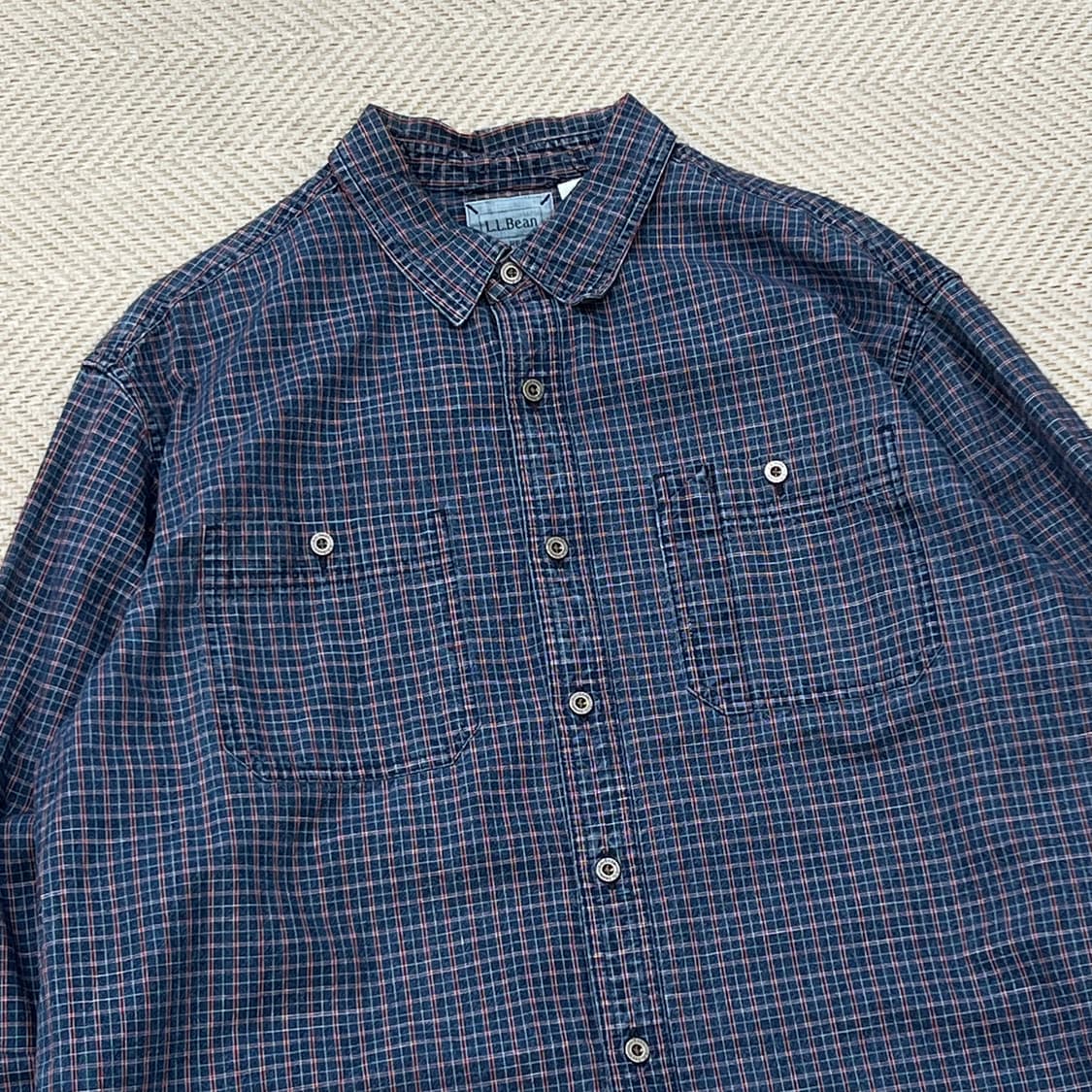 엘엘빈 투포켓 체크셔츠 r3490 상품이미지3