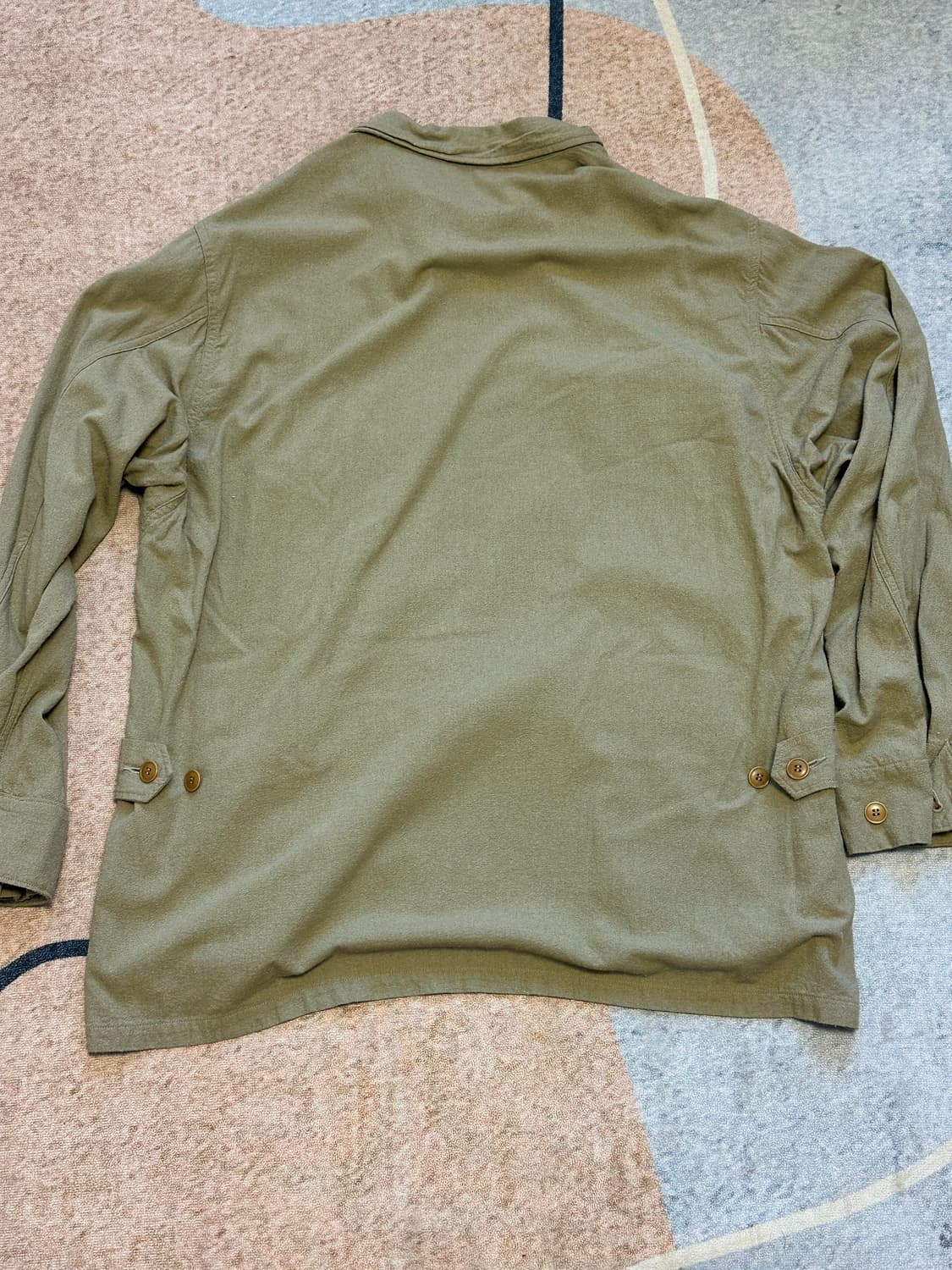 [3] 코모리(comoli) 25ss 로우 실크 BDU 자켓 카키 상품이미지9