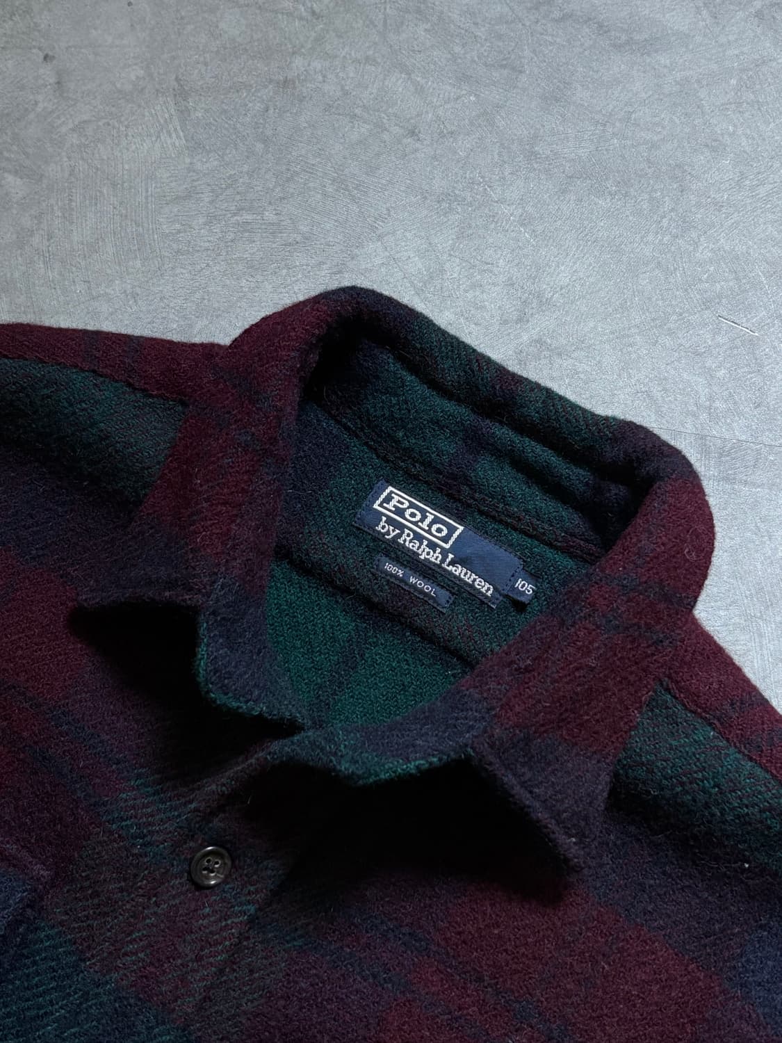 Polo 폴로랄프로렌 90‘s 울 투포켓 체크 셔츠 상품이미지3