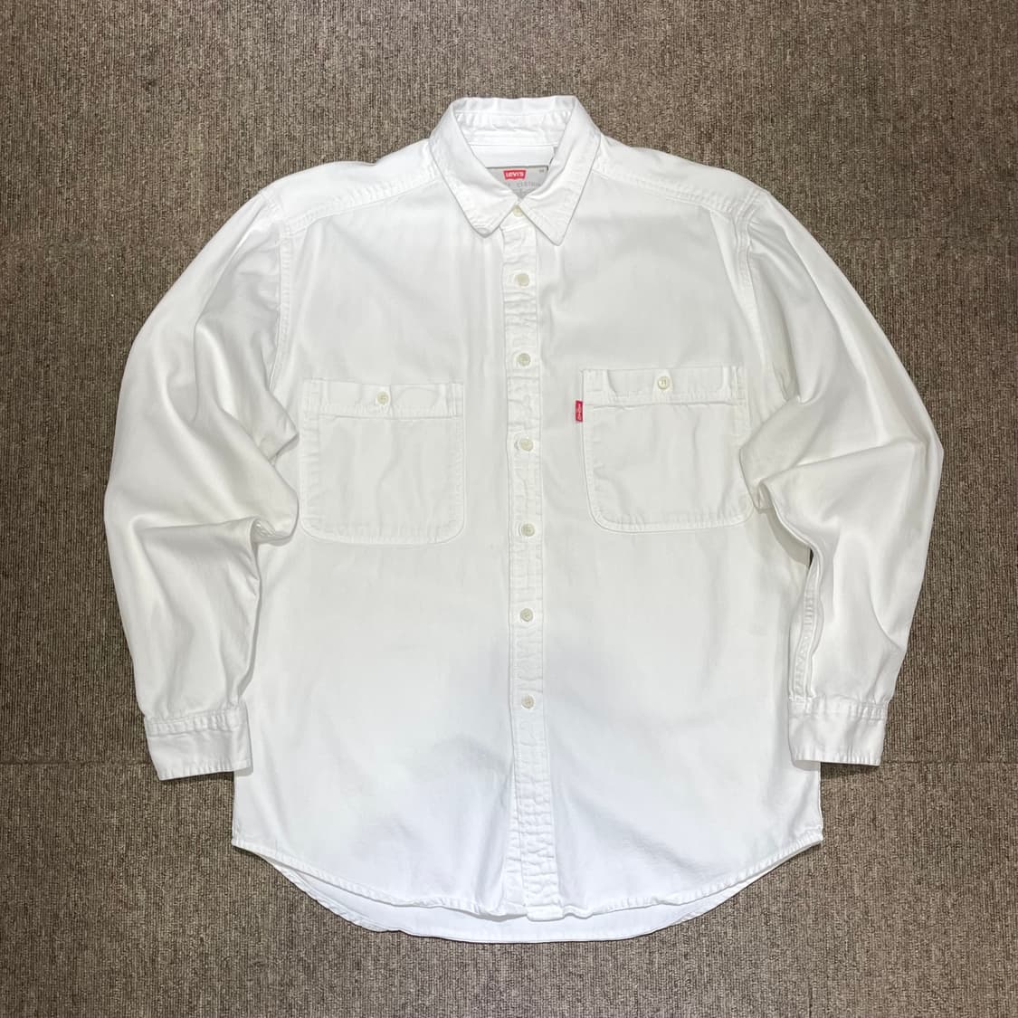 (M) 90s Levi's 리바이스 화이트 셔츠 상품이미지1