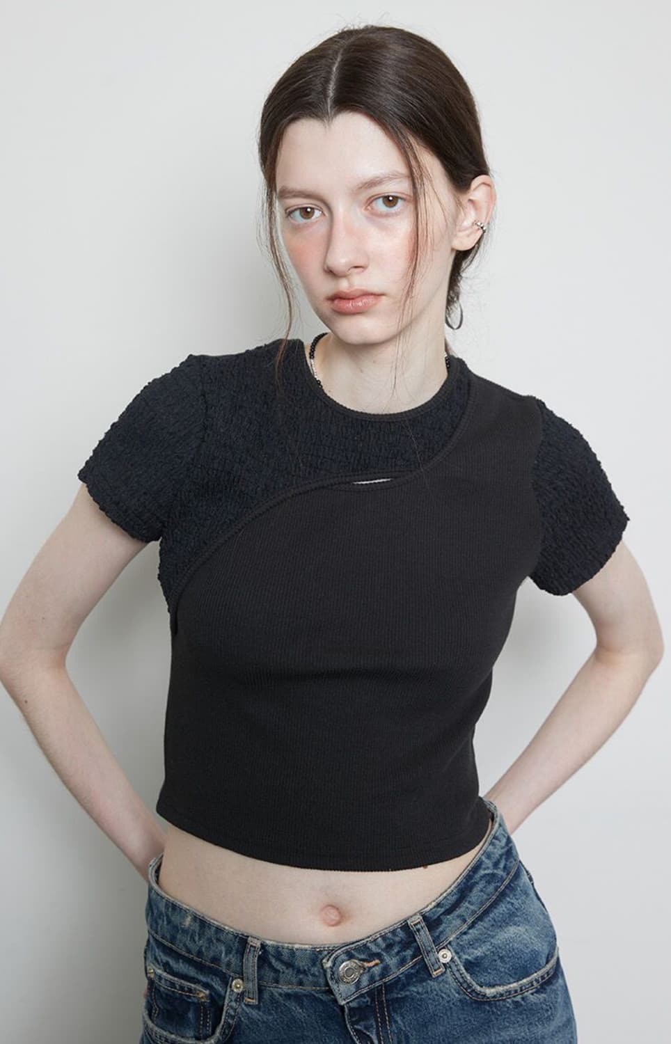 라티젠 컷아웃 티셔츠 상품이미지1