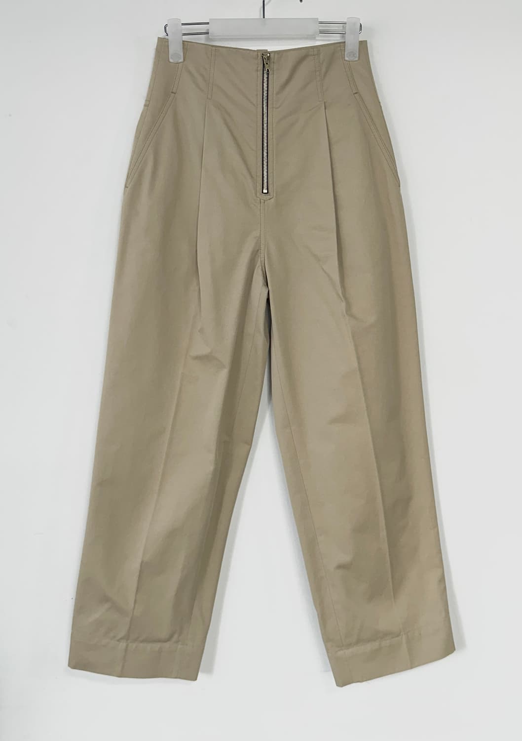 산드로 크롭 배기 코튼 팬츠 상품이미지1