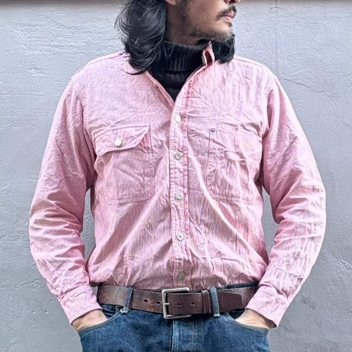 올드 폴로 랄프로렌 스트라이프 워크 셔츠 상품이미지7