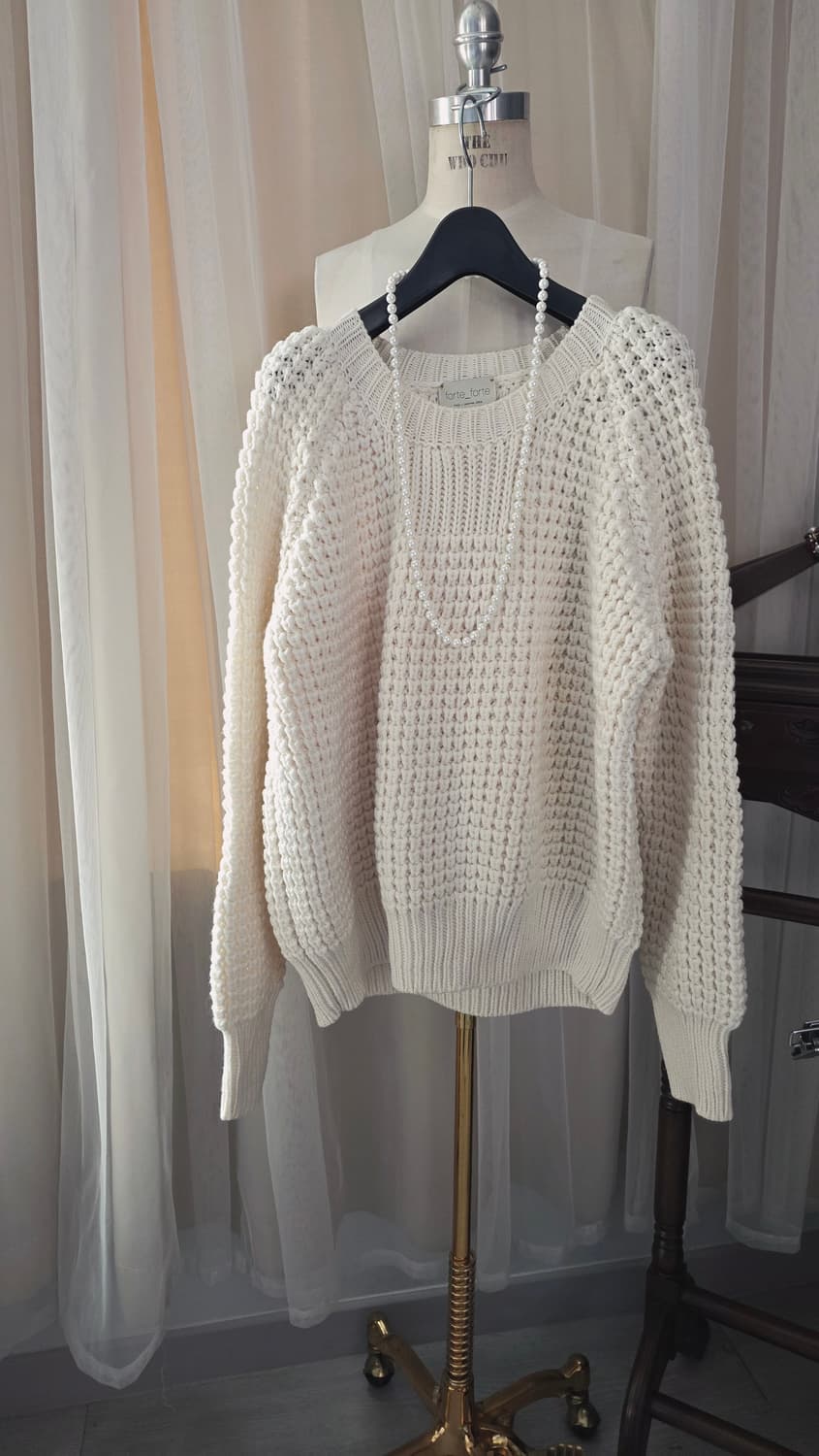forte_forte 아이보리 울 니트 포르테포르테  이태리 상품이미지9