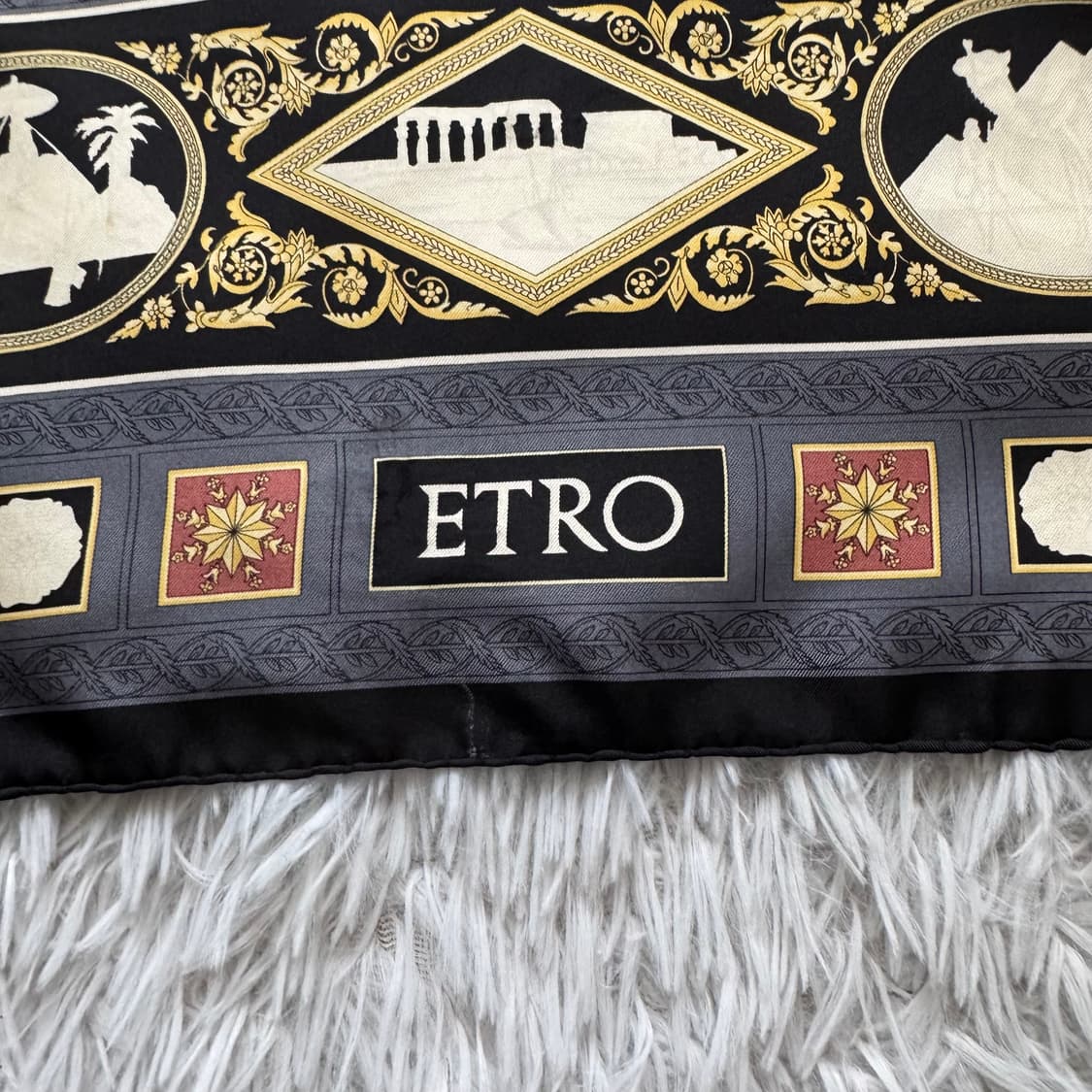 ETRO 일본빈티지 스카프 에트로 빈티지그카프 목도리 OS  상품이미지4