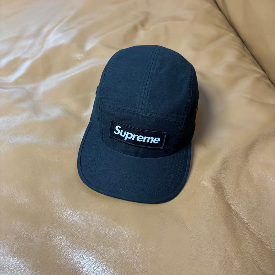 슈프림 캠프캡 모자 박스로고 23fw 밀리터리 블랙 상품이미지1