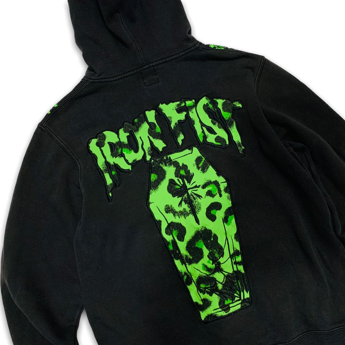 펑크 좀비 아트 호피 패턴 후디집업 상품이미지3