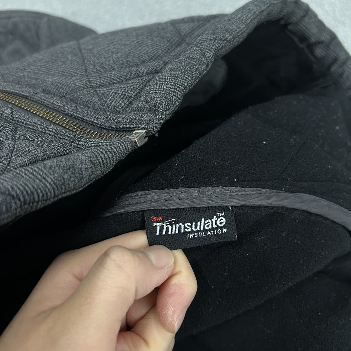 빈폴 체크 퀼팅 자켓 그레이 XL 상품이미지4