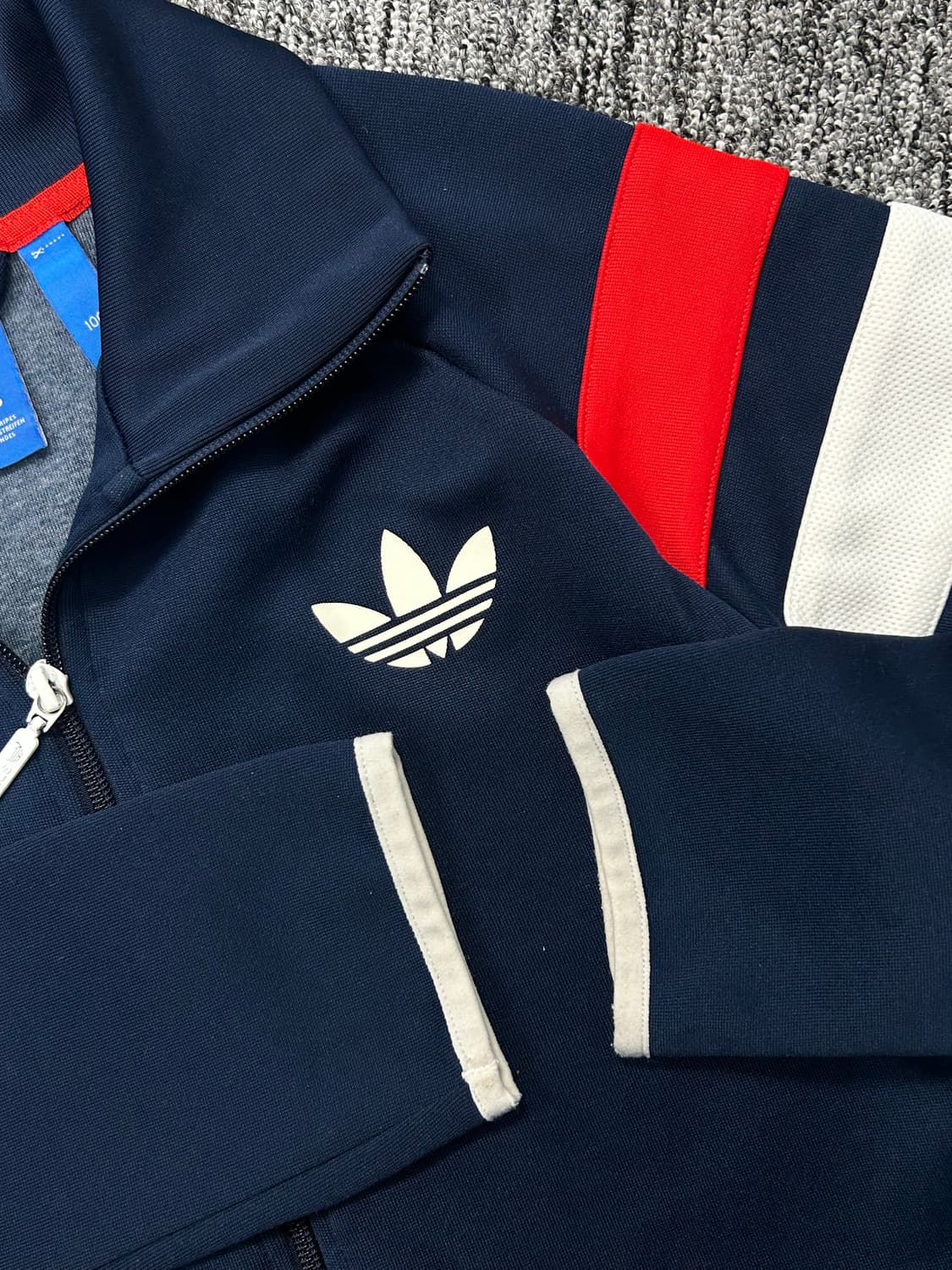 아디다스 구파이어버드 네이비 배색 트랙탑 져지 L 상품이미지6