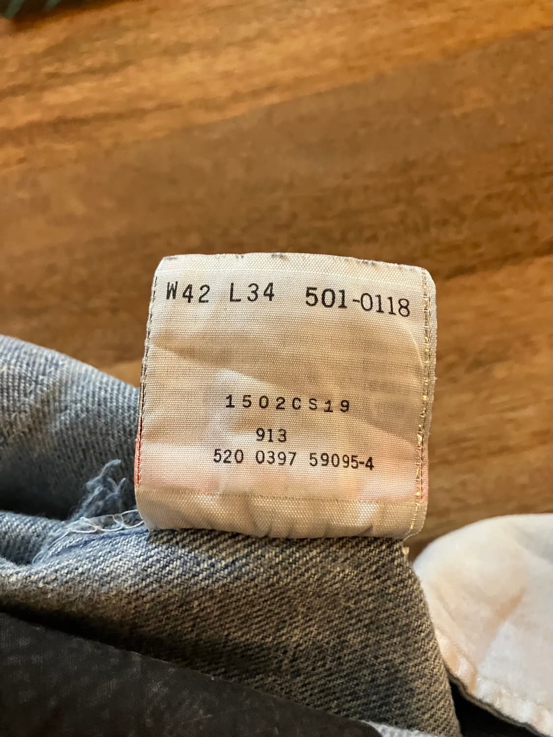 90s USA 빈티지 리바이스 501 데님 팬츠 빅사이즈 상품이미지10