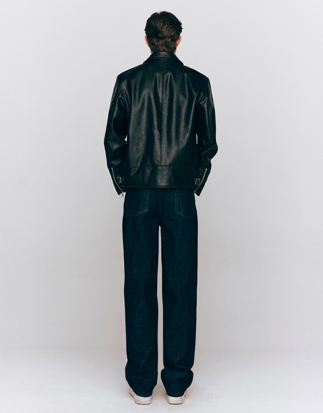 지오다노 변우석 페이크레더 자켓 L (새제품) 상품이미지9