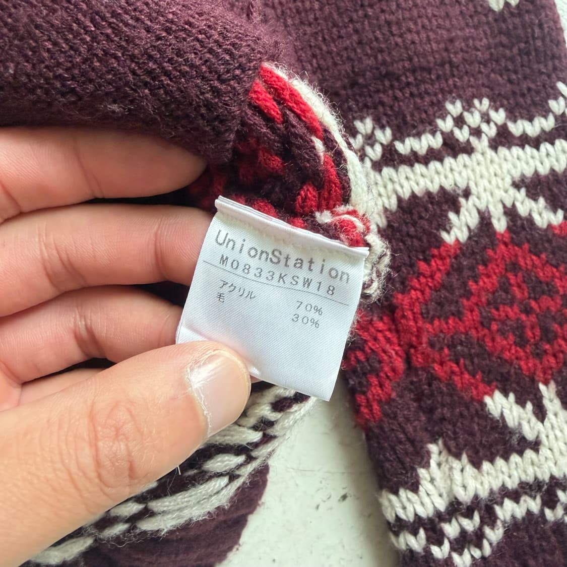 Union Station 빈티지 코위찬 가디건 M 상품이미지6