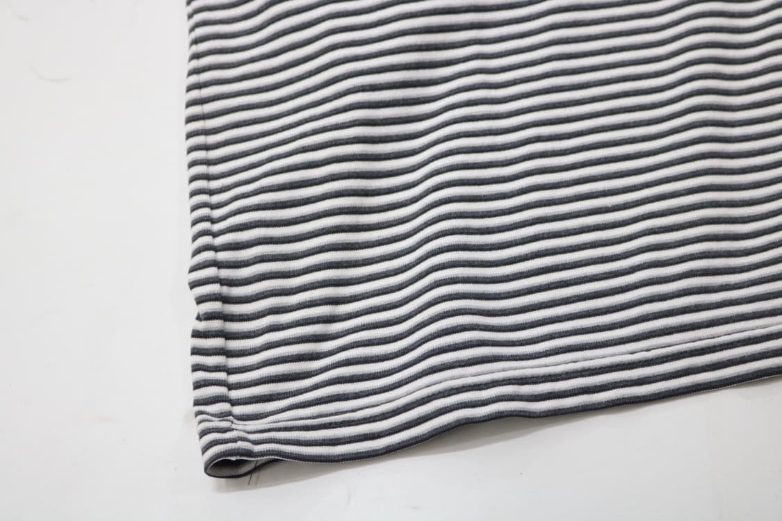 비치 스케이트보드 빈티지 스트라이프 브이넥 반팔 티셔츠 (L) 상품이미지6