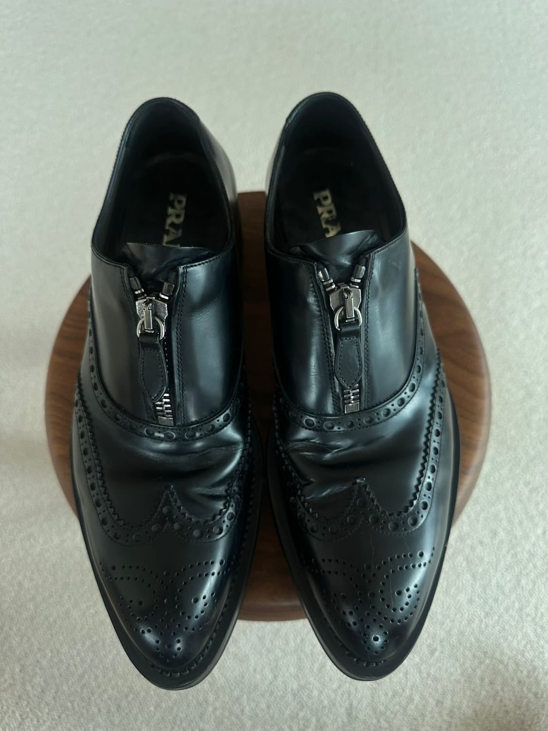 PRADA 13F/W BROGUE OXFORD ZIPPER SHOES 상품이미지4
