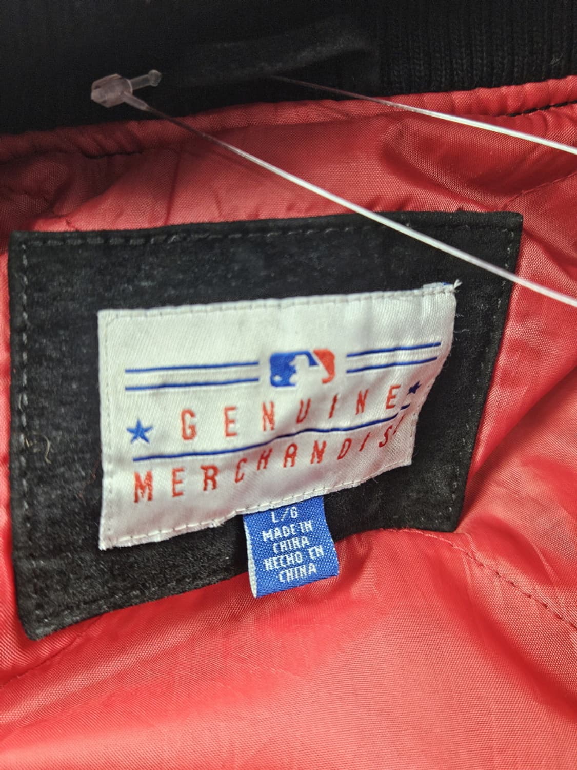 MLB 애리조나 다이아몬드백스 배색 가죽 바시티 자켓 (L)/ 10182 상품이미지8