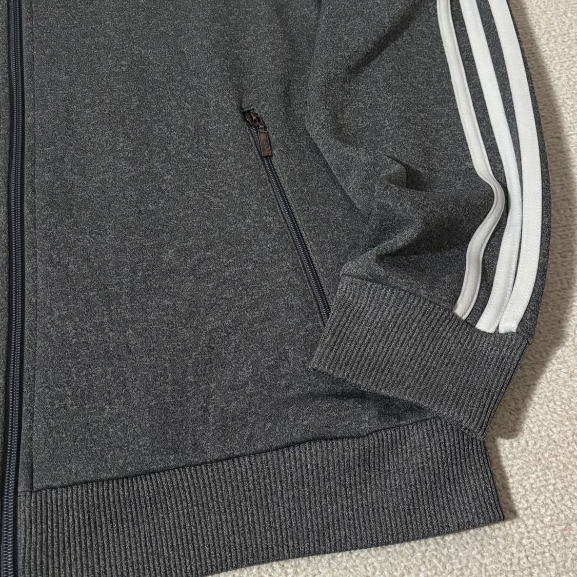 아디다스 그레이 화이트 삼선 기본 져지 상품이미지3