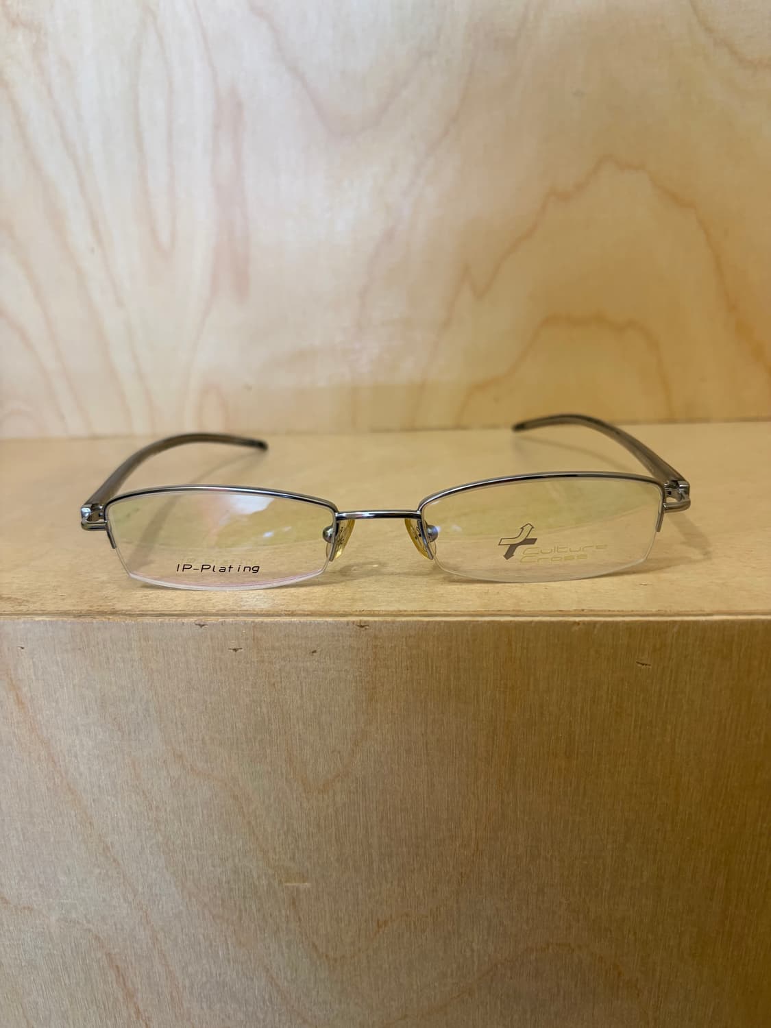 컬처 크로스 (Culture Cross) 실버 반무테 안경 상품이미지1