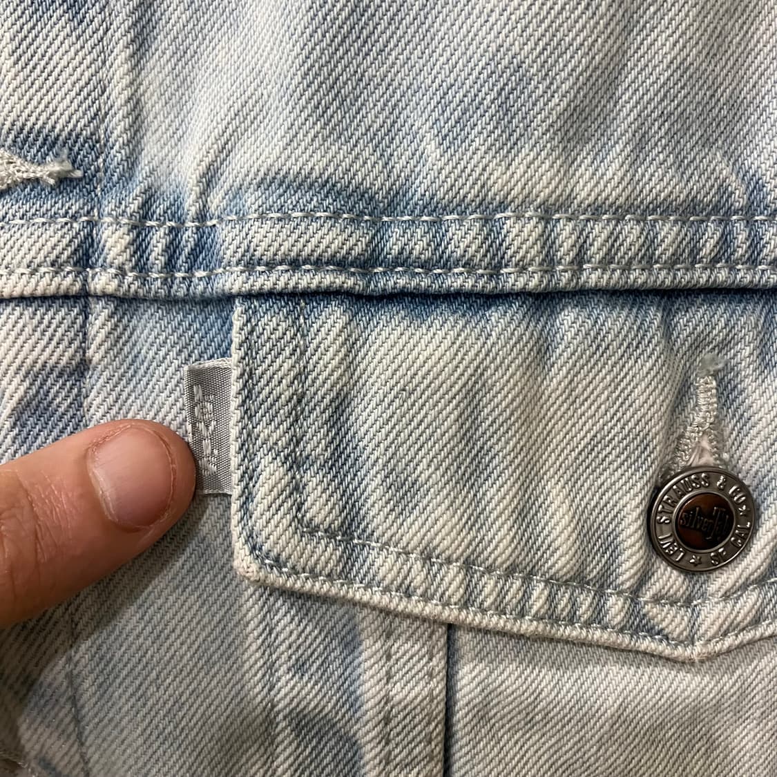 167 리바이스 실버탭 데님 청자켓 상품이미지3