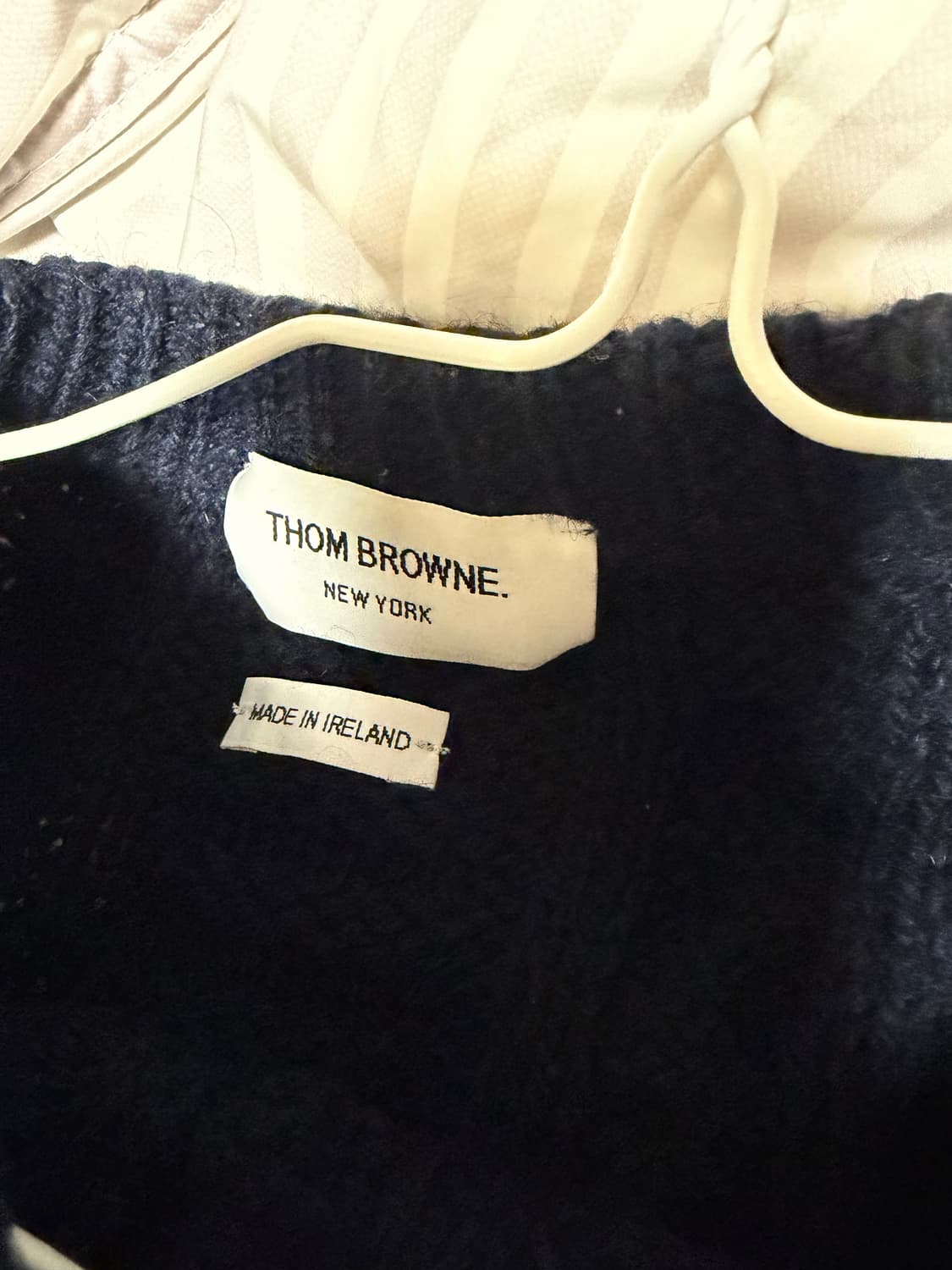 톰브라운 네이비 RWB 크루넥 니트 3사이즈 M 상품이미지3