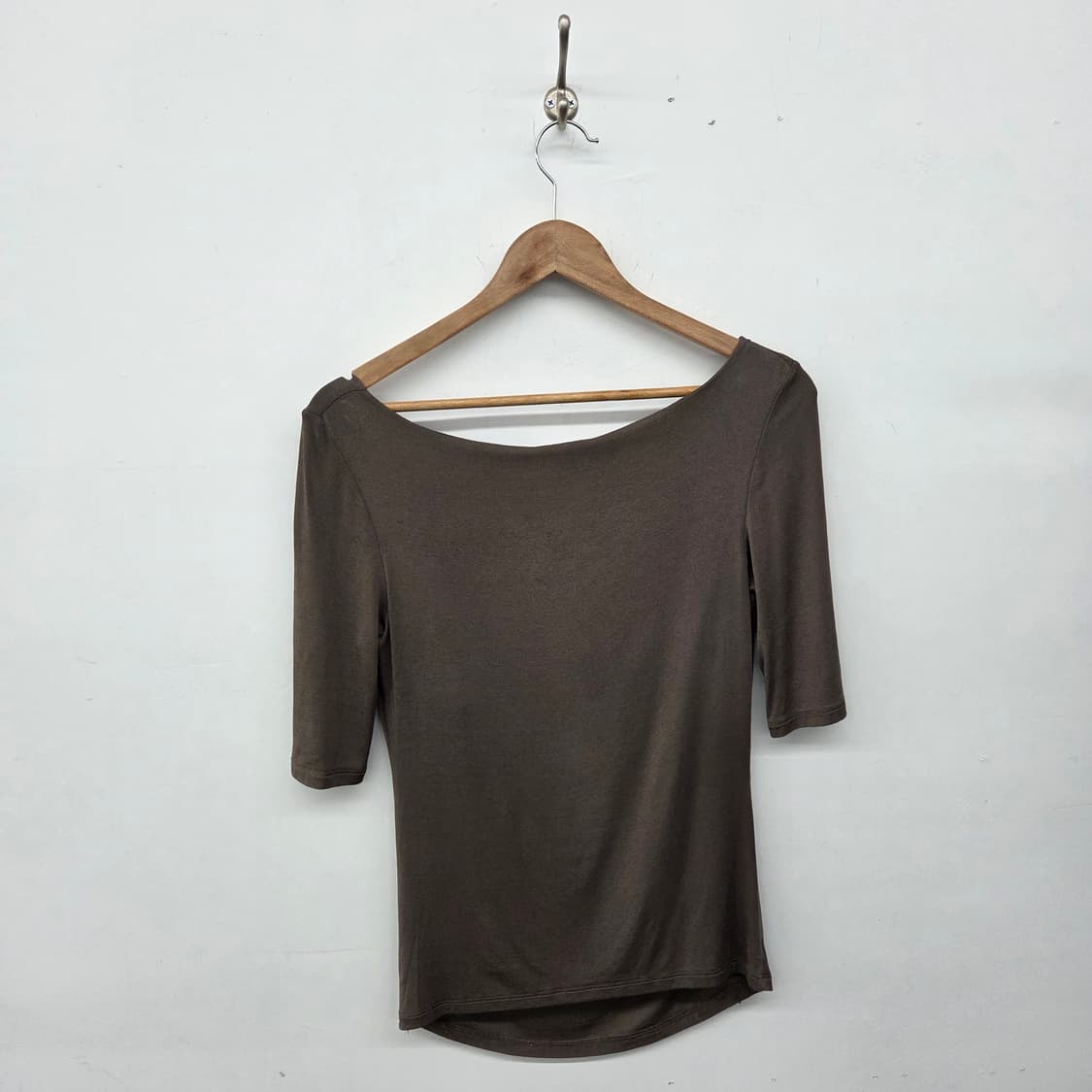 막스마라 브라운 반팔 티셔츠 여성M 상품이미지4