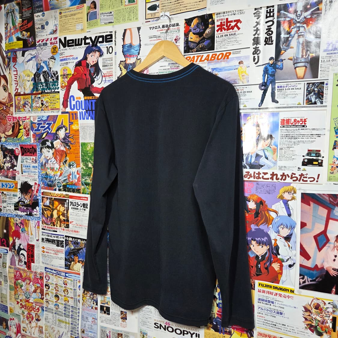 블루 스티치 이글 프린팅 롱슬리브 상품이미지5