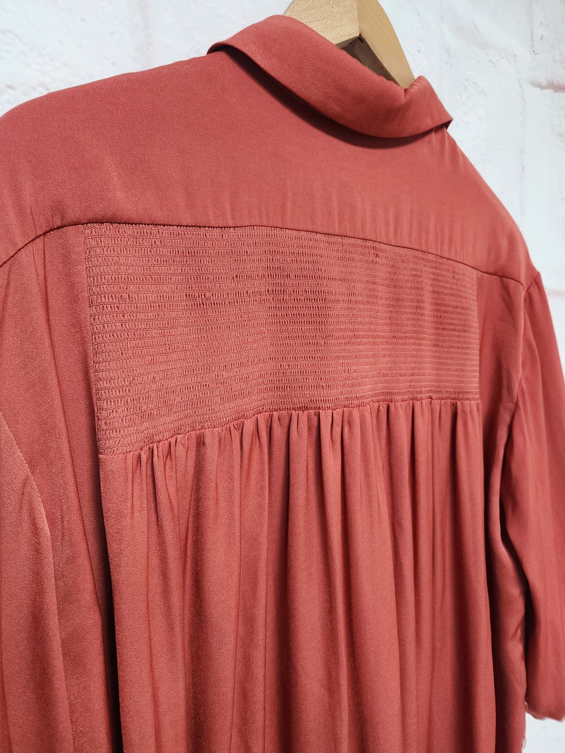 먀주 셔츠형 롱 원피스 상품이미지7