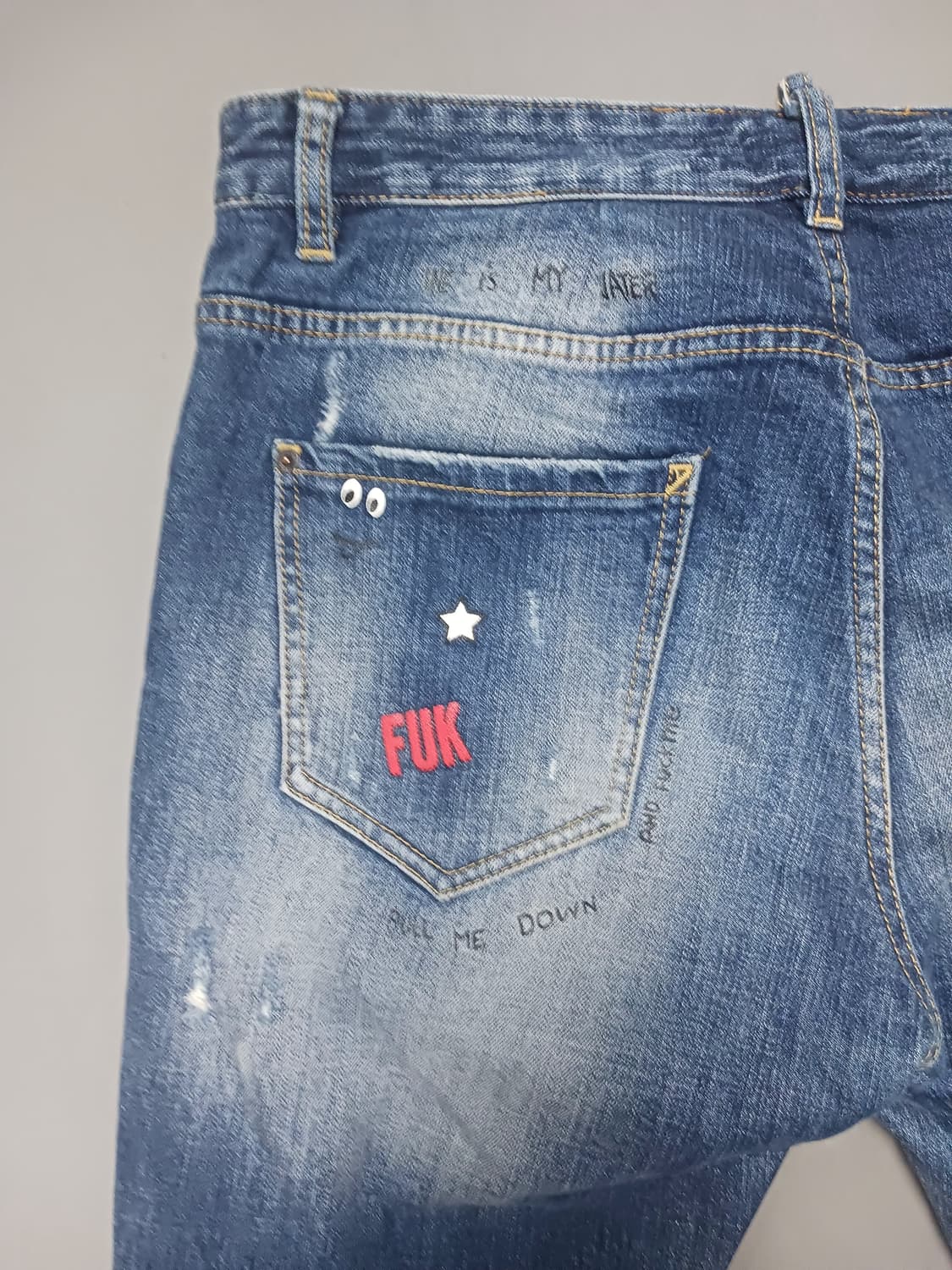 [36] 디스퀘어드2 멀티아트 페인팅 슬림진 청바지 상품이미지8