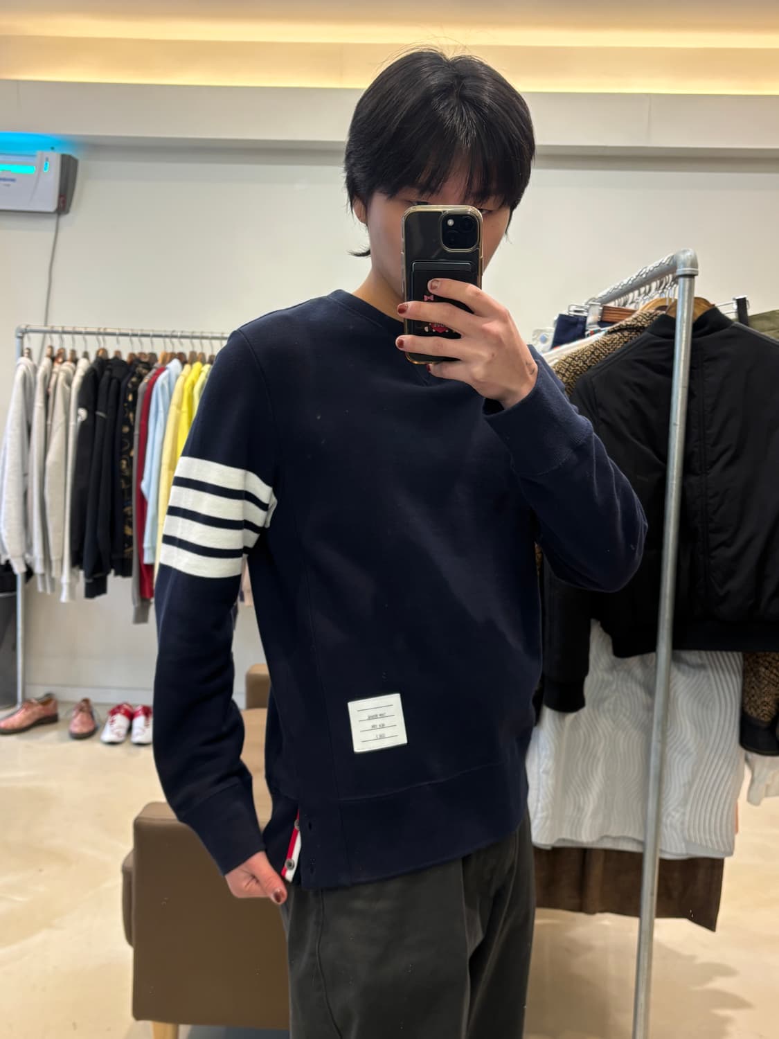 톰브라운 루프백 4-bar 스웻 맨투맨 상품이미지8