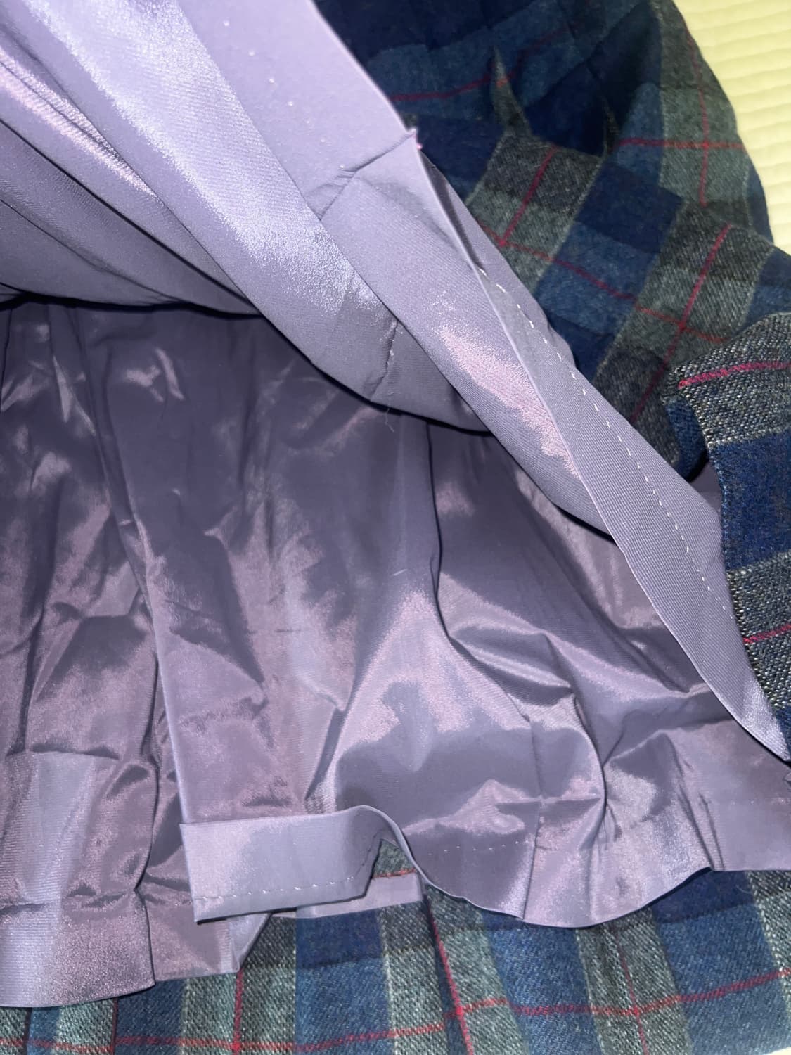 wool check skirt 울 모직 체크 스커트 일봉 상품이미지4