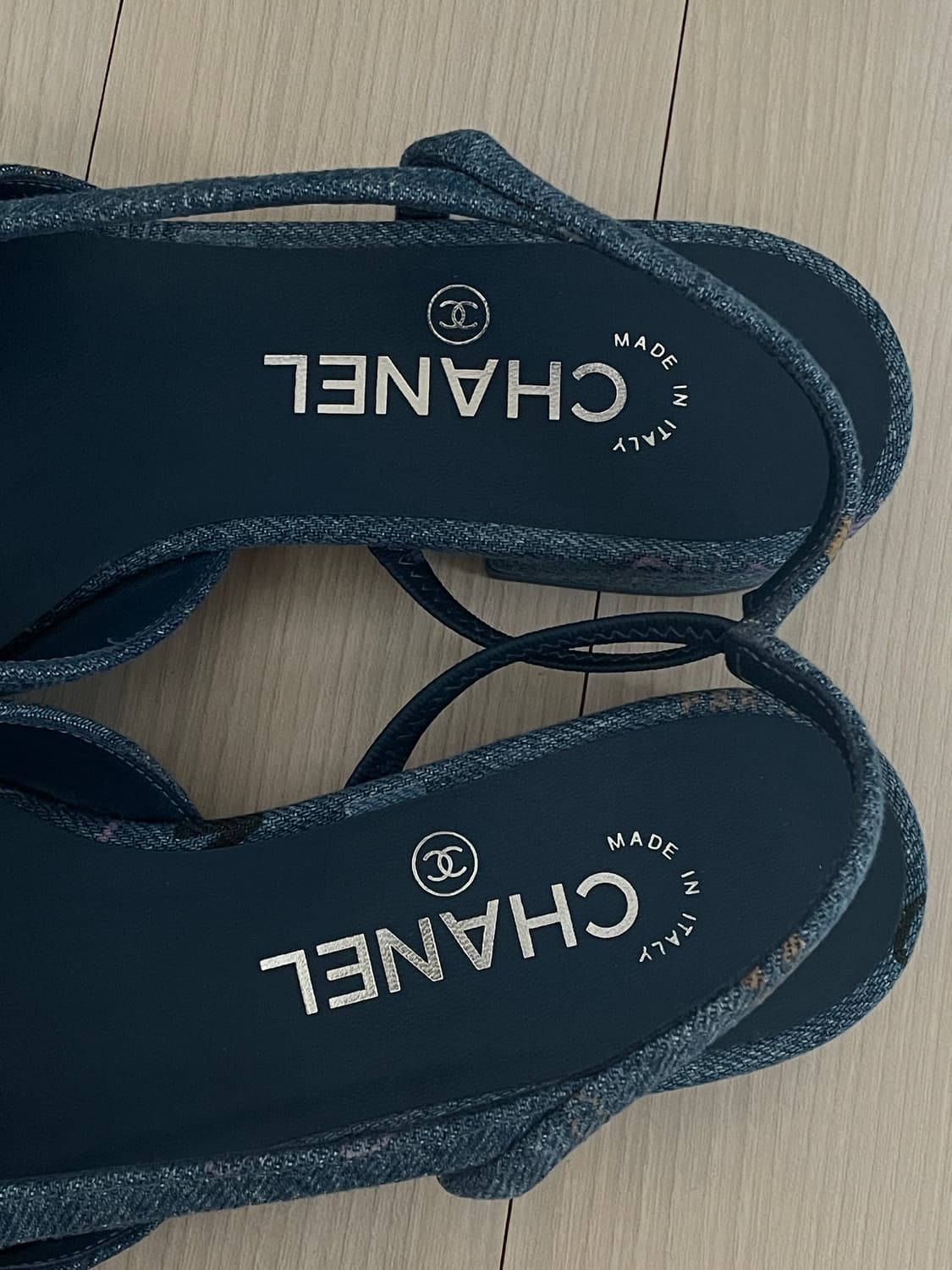 샤넬 데님 슬링백 플랫 36사이즈 상품이미지5