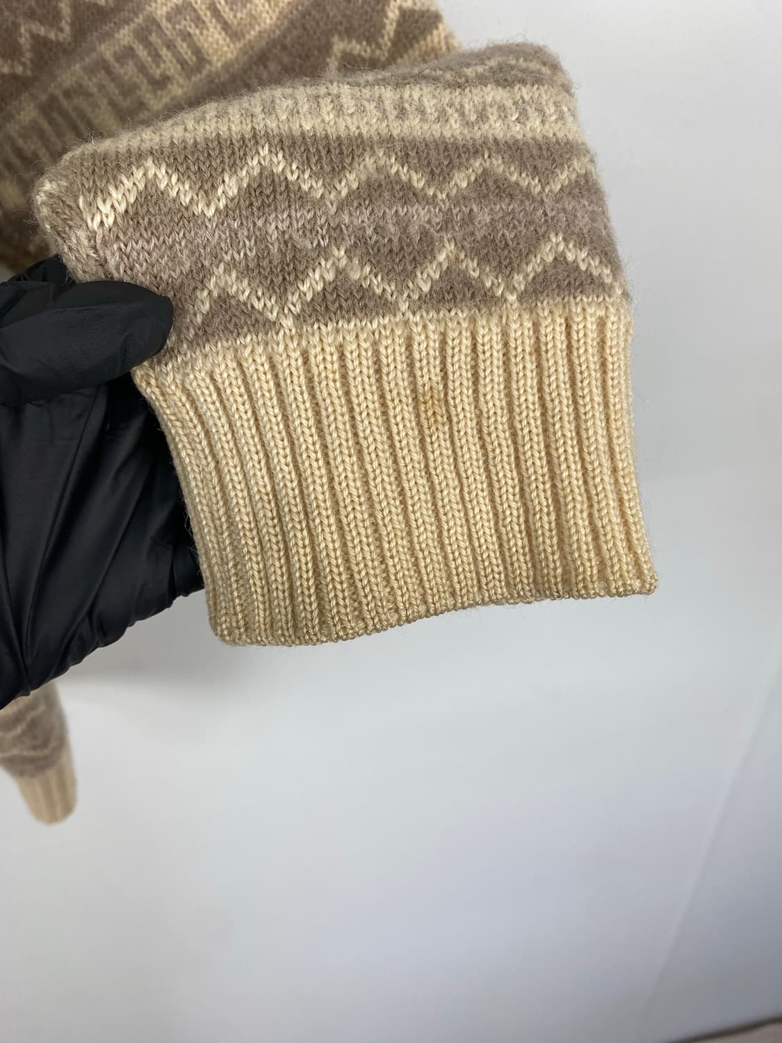 버버리 90s 골프맨 에스닉 울 니트 스웨터 L 상품이미지8