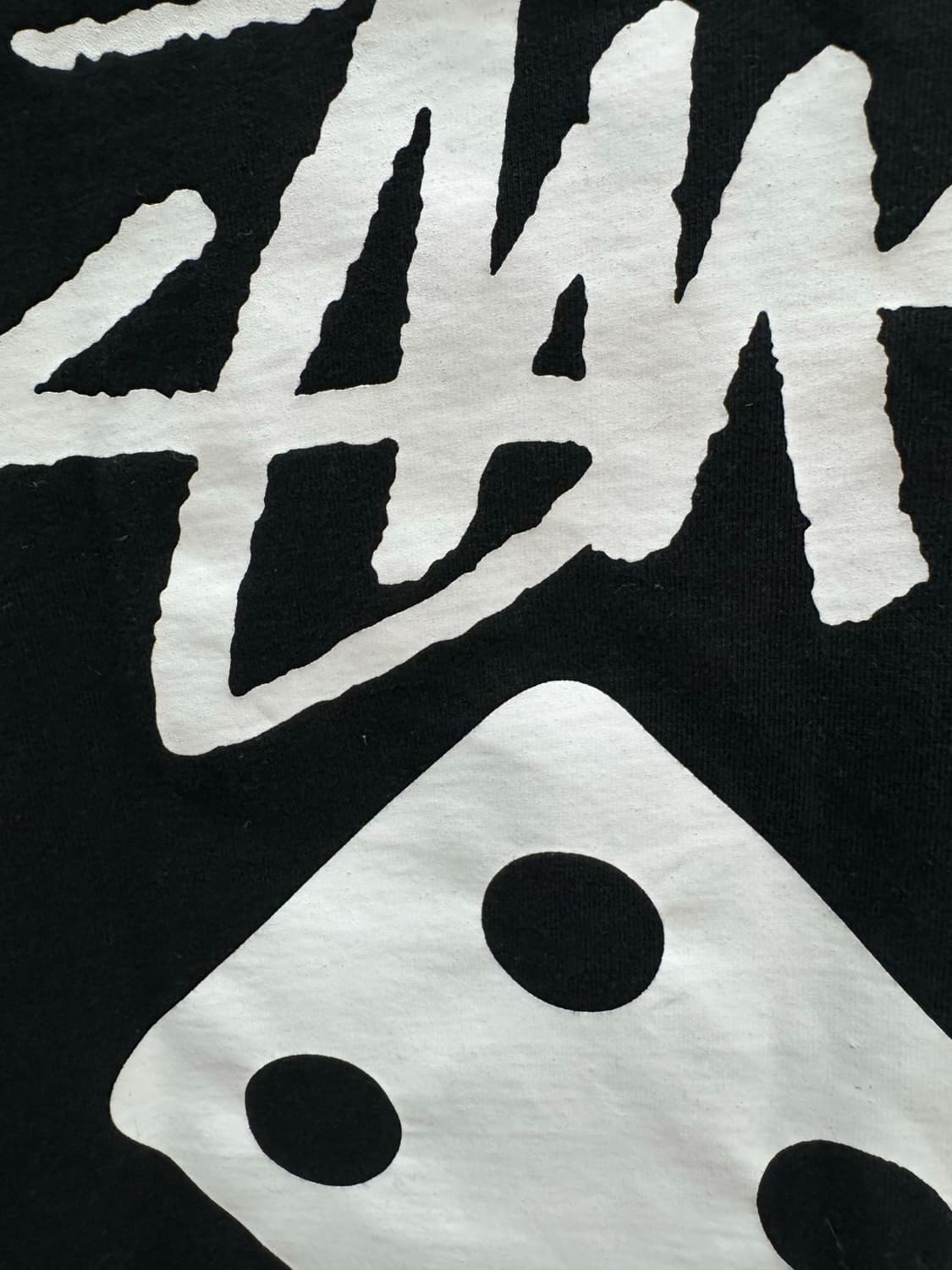 🧥  Stüssy 스투시 다이스 로고 반팔 티셔츠 (Black) 상품이미지8