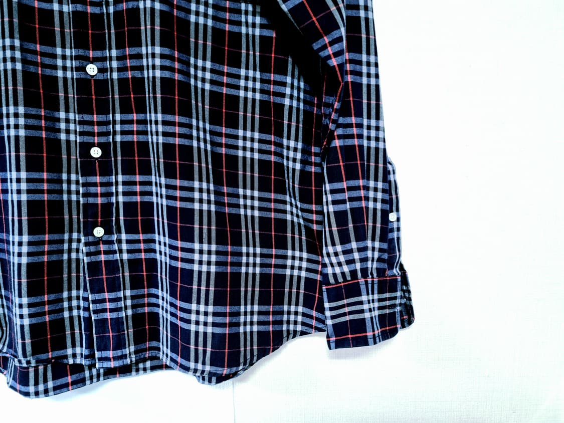 버버리정품 곤색 체크남방 105사이즈 상품이미지3