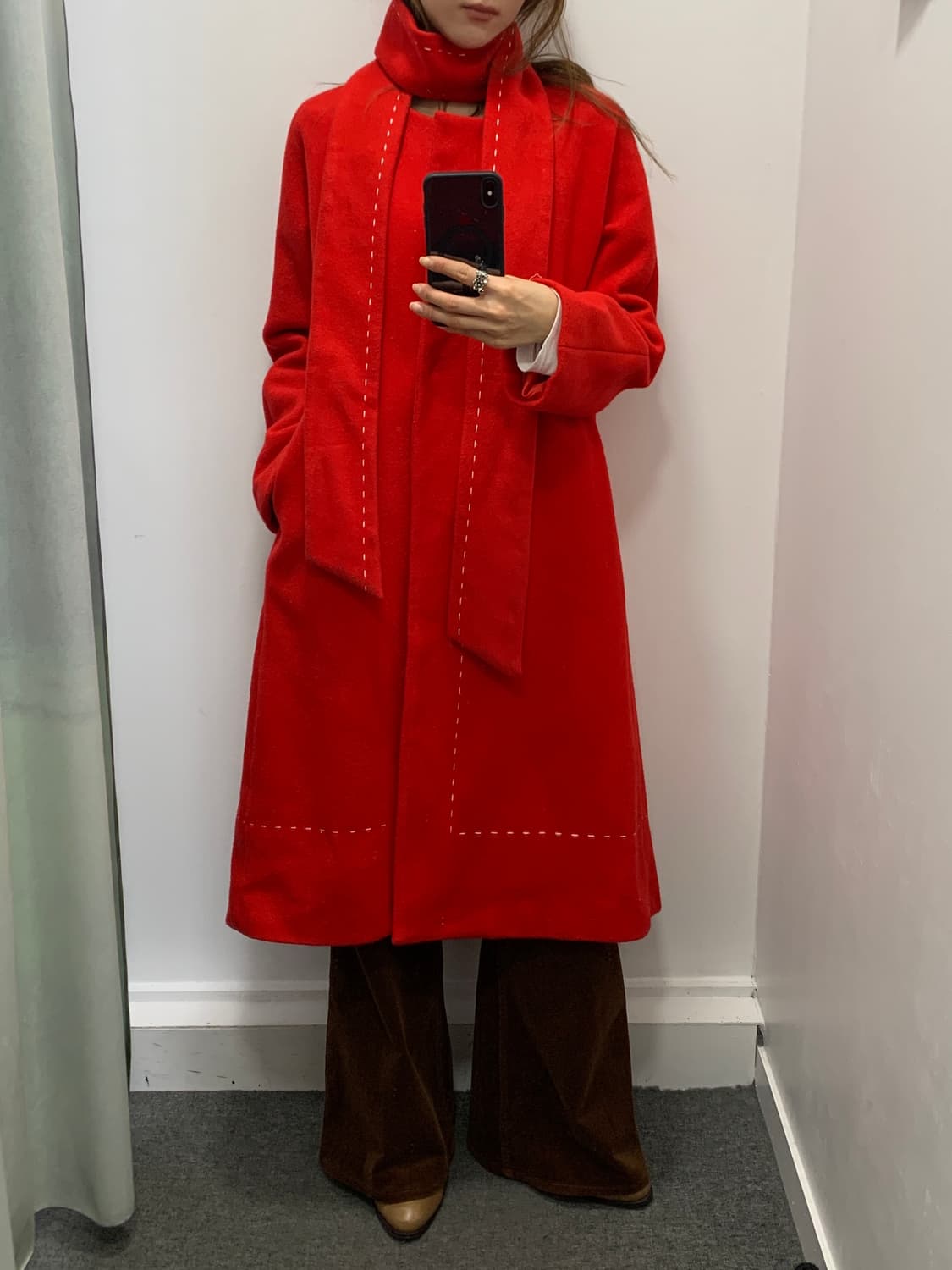 레드 칼라리스 롱코트 상품이미지10