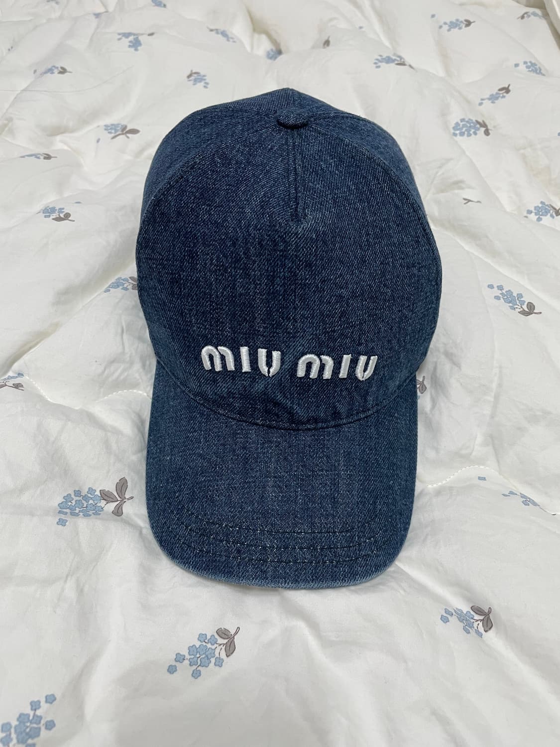 (정품) 미우미우 데님 볼캡 상품이미지1