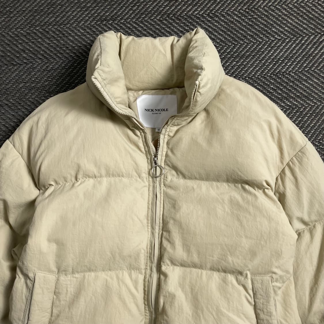 NICK NICOLE 베이지 숏 패딩 자켓y 4660 상품이미지5