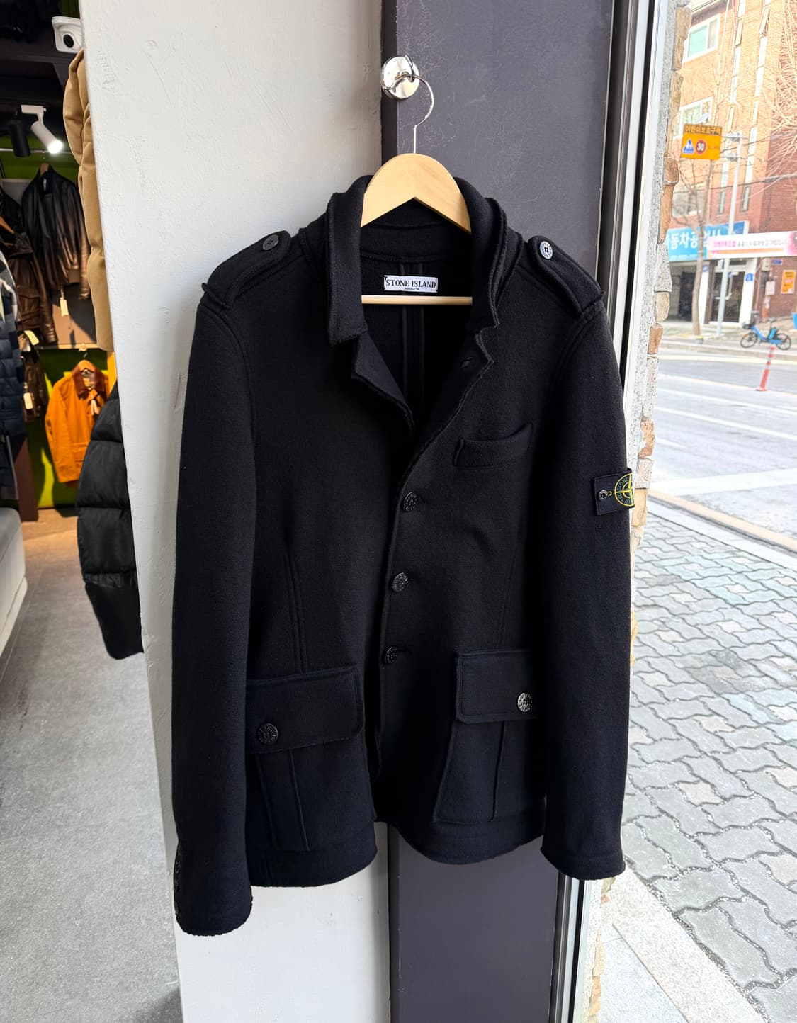 L/ 스톤아일랜드 10AW 견장 코트 자켓 상품이미지2