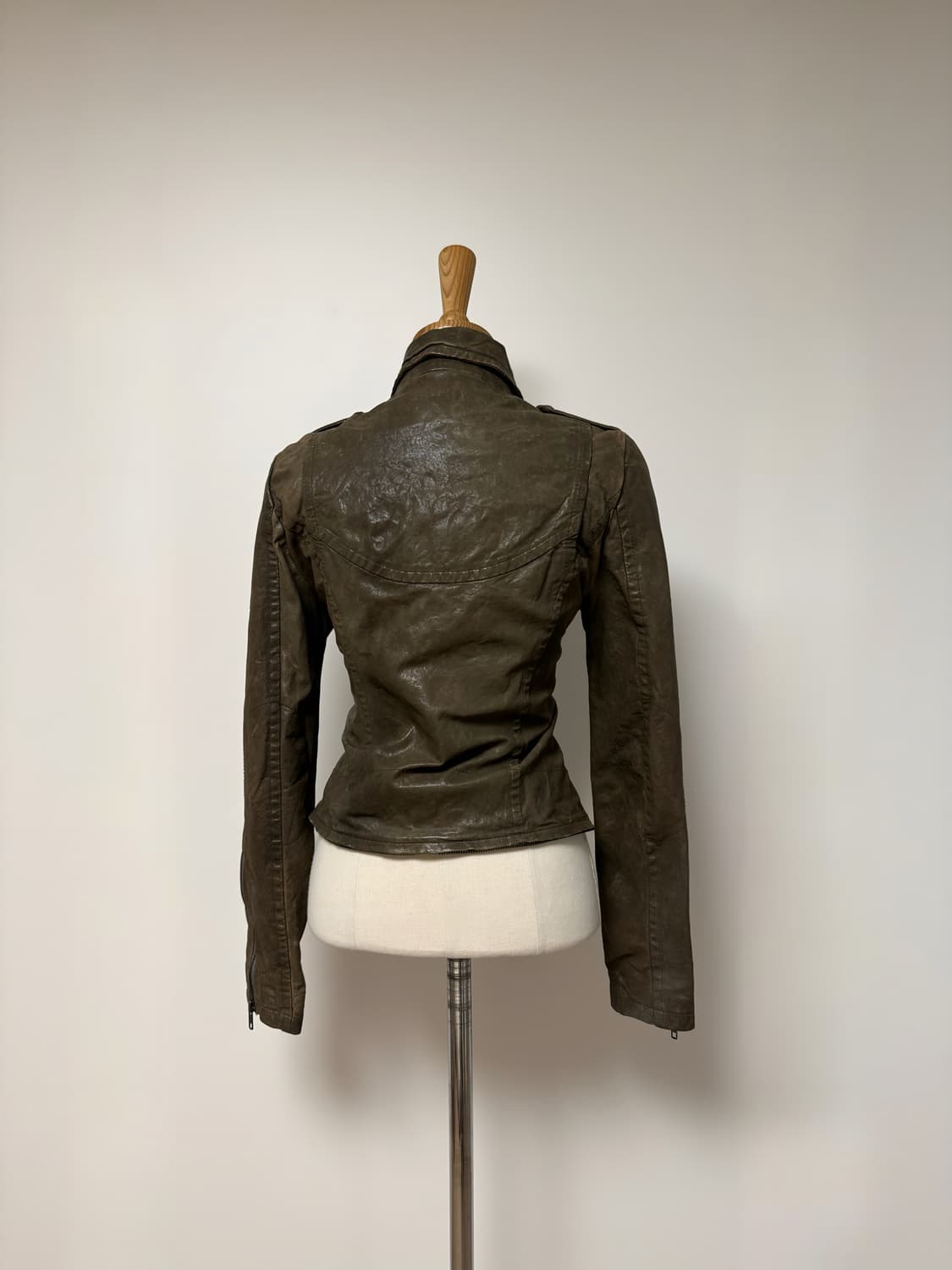 스터드 카키 브라운 자켓 상품이미지3