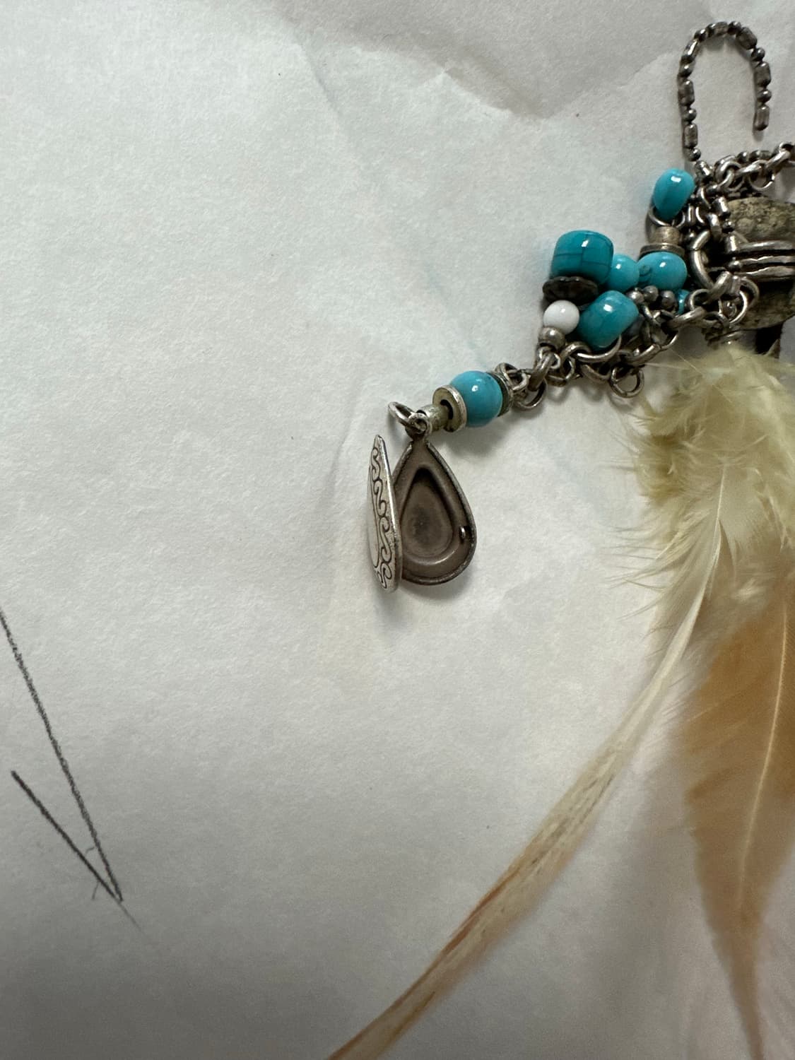 “GOA” feather necklace 상품이미지5
