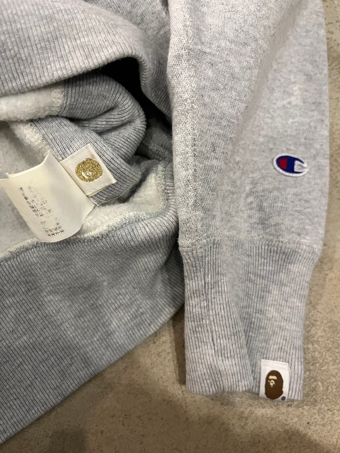 빈티지 베이프 x 챔피온 후드 상품이미지4