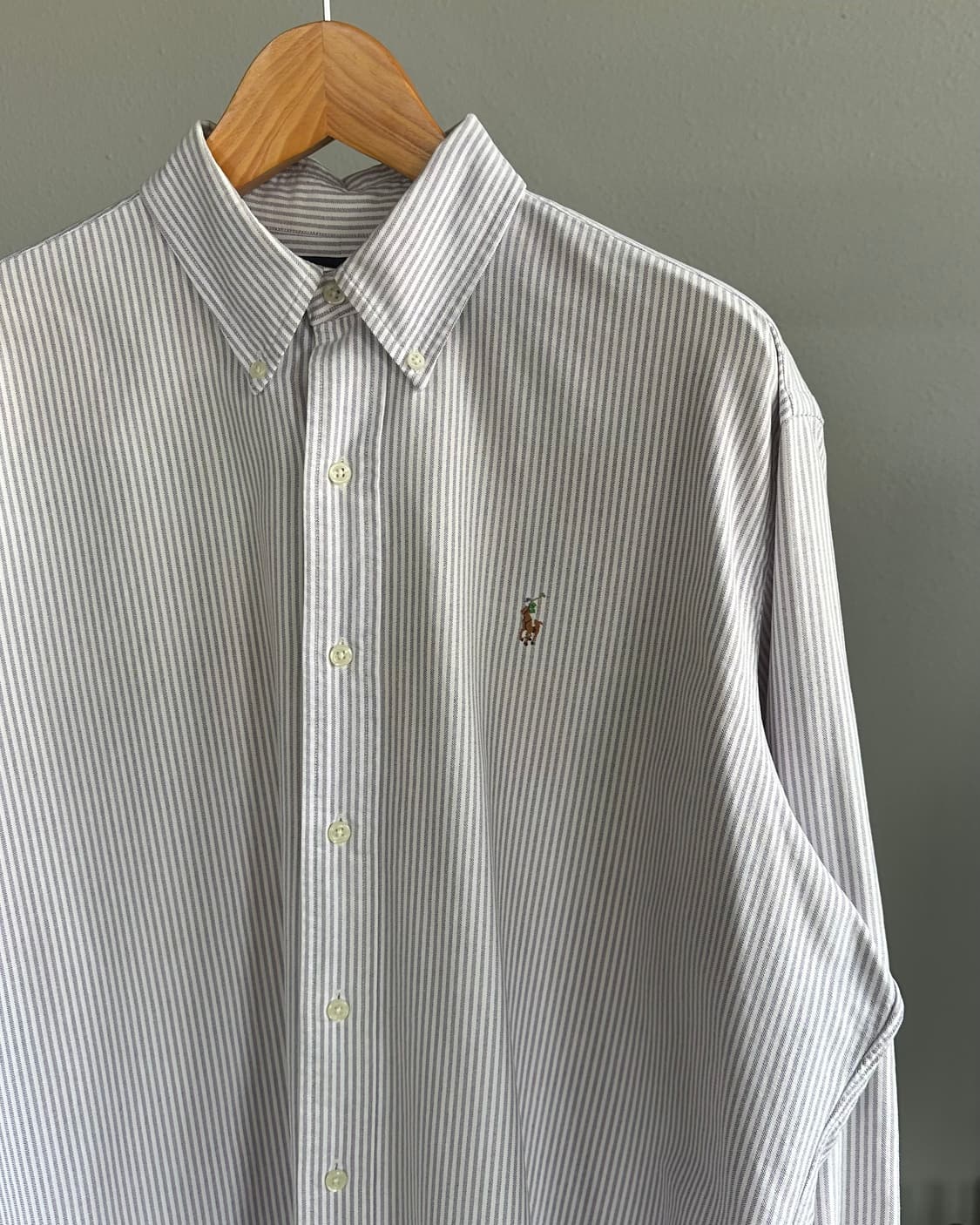 [L]폴로 랄프로렌 클래식핏 옥스포드 스트라이프 셔츠 상품이미지3
